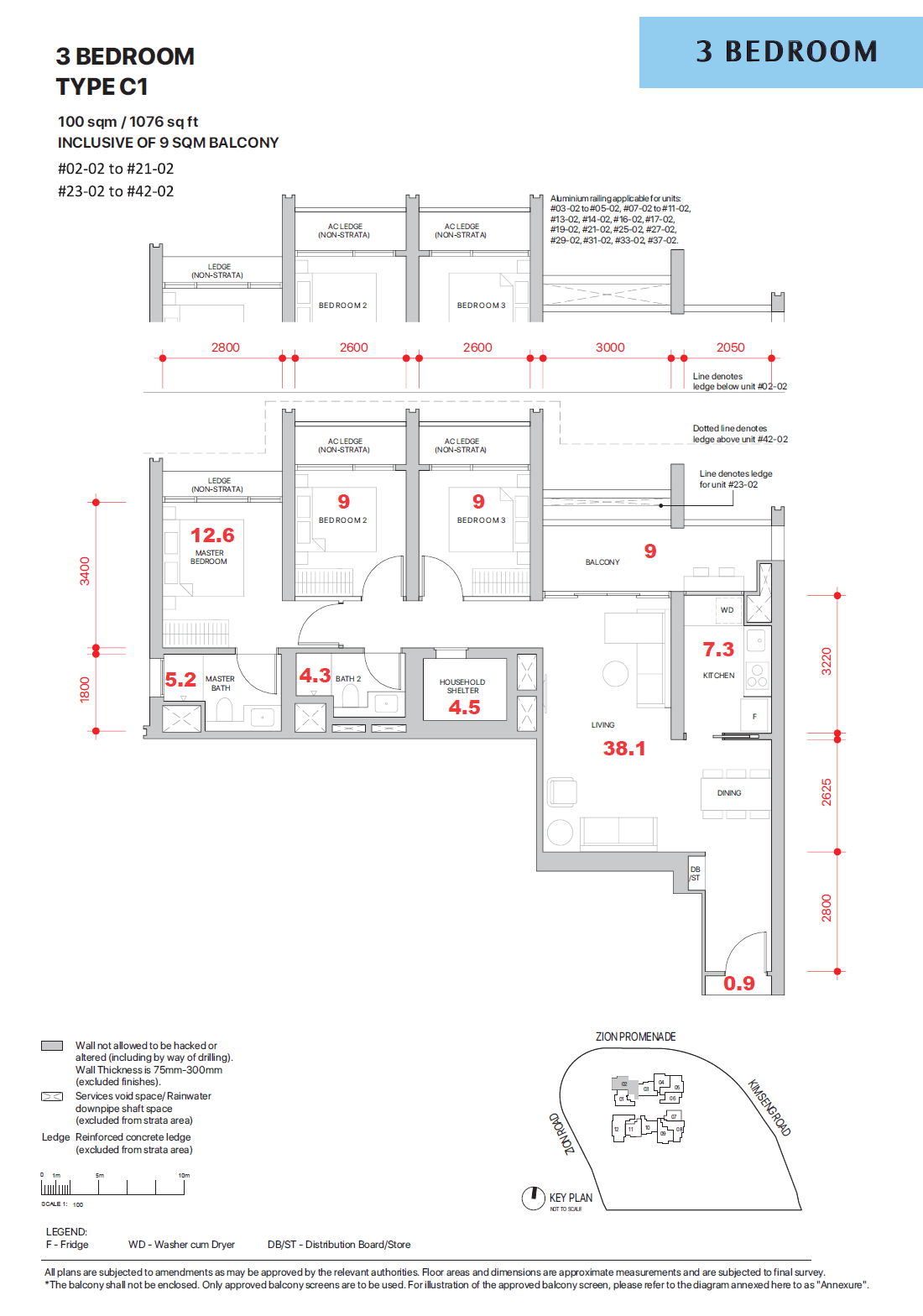 Promenade Peak 3 BEDROOM C1
