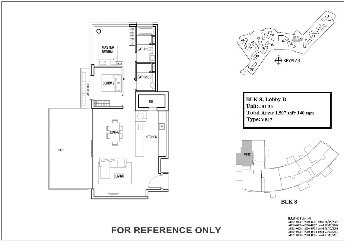 Reflections at Keppel Bay 映水苑 2 Bedroom VB12