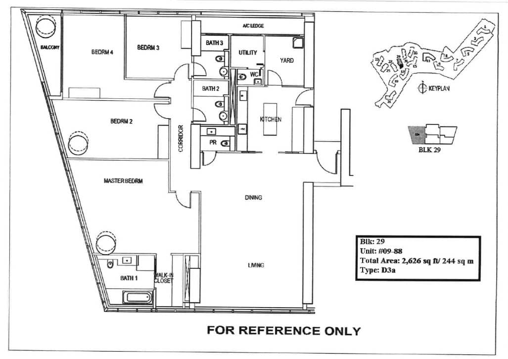 Reflections at Keppel Bay 映水苑 4 Bedroom D3a