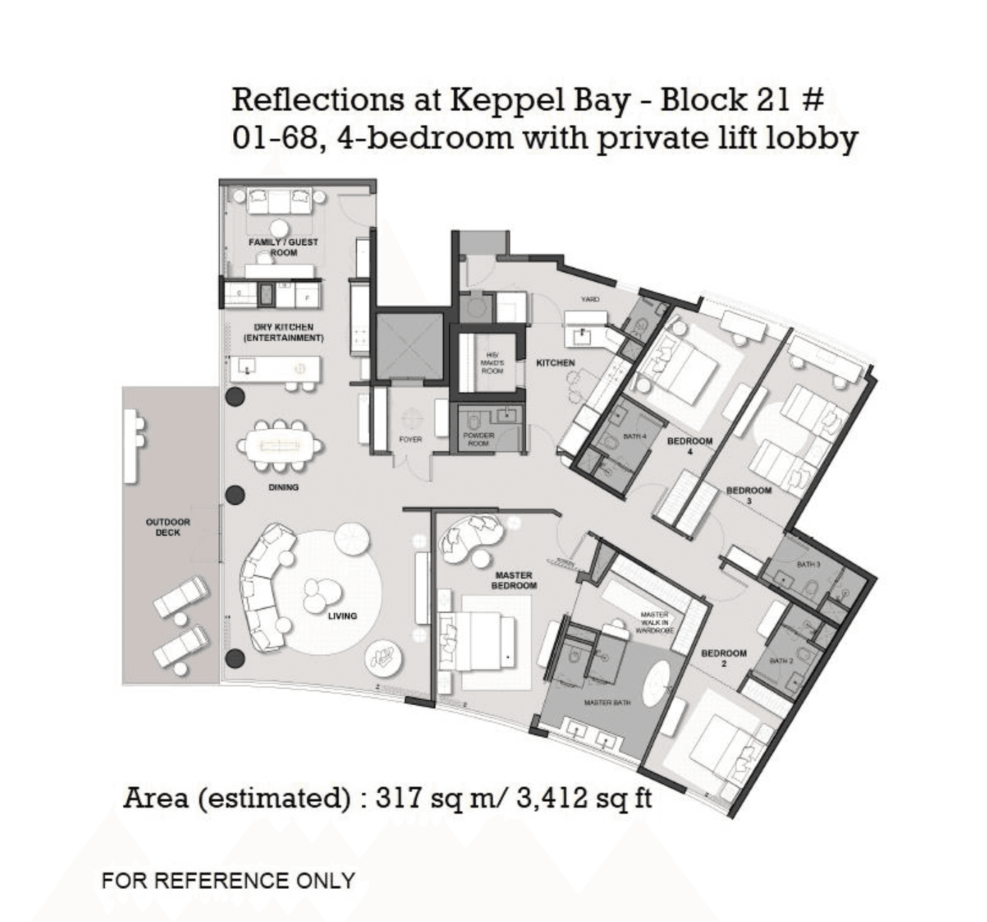 Reflections at Keppel Bay 映水苑 4 Bedroom PH4G