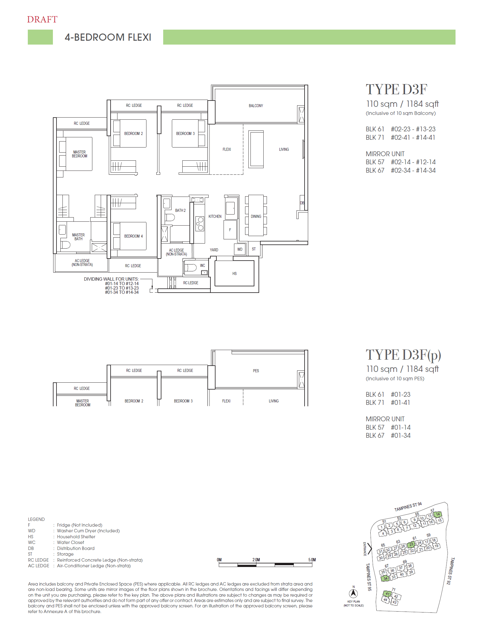 Rivelle Tampines 4 BEDROOM FLEXI D3F