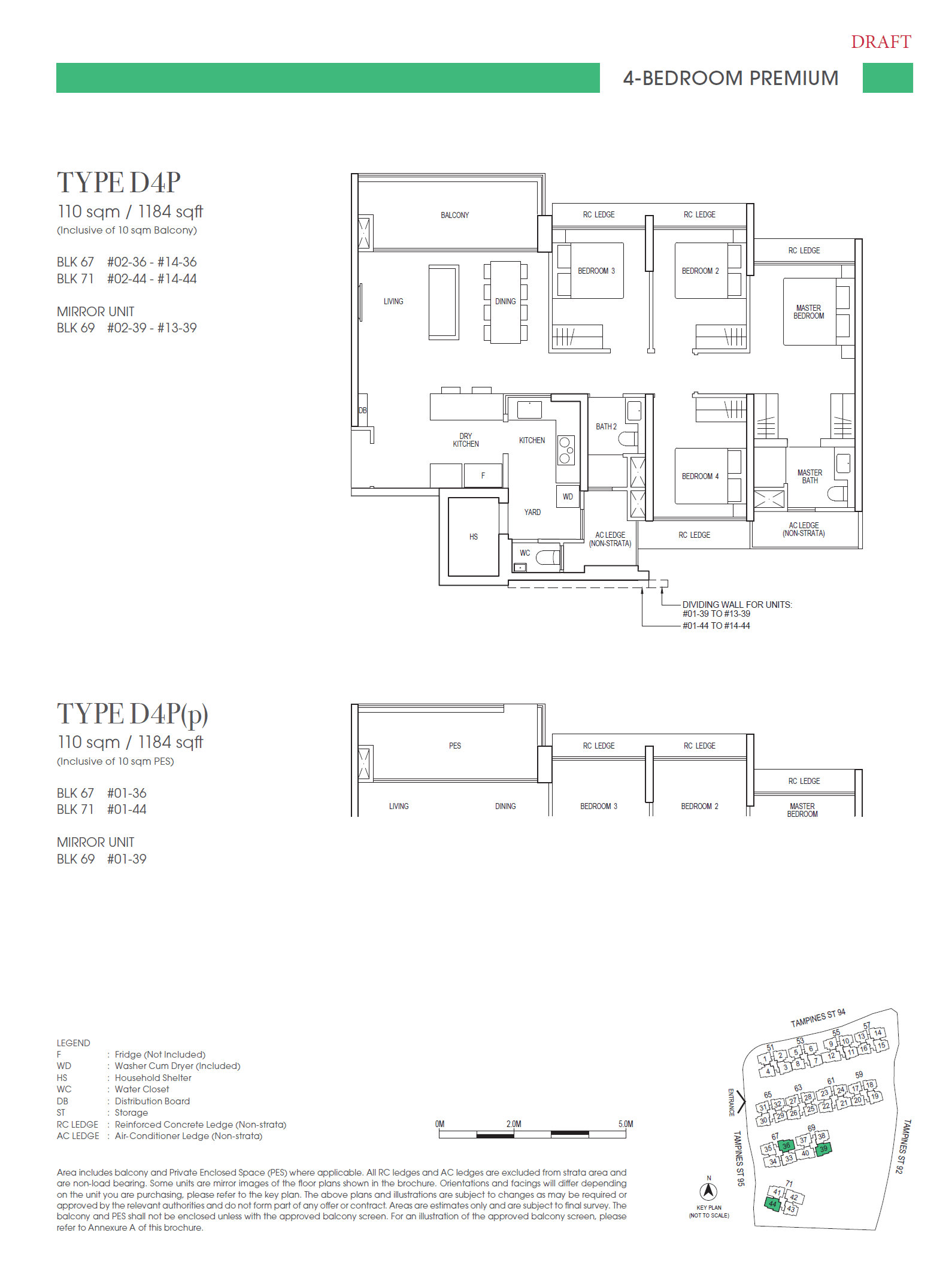 Rivelle Tampines 4 BEDROOM PREMIUM D4P