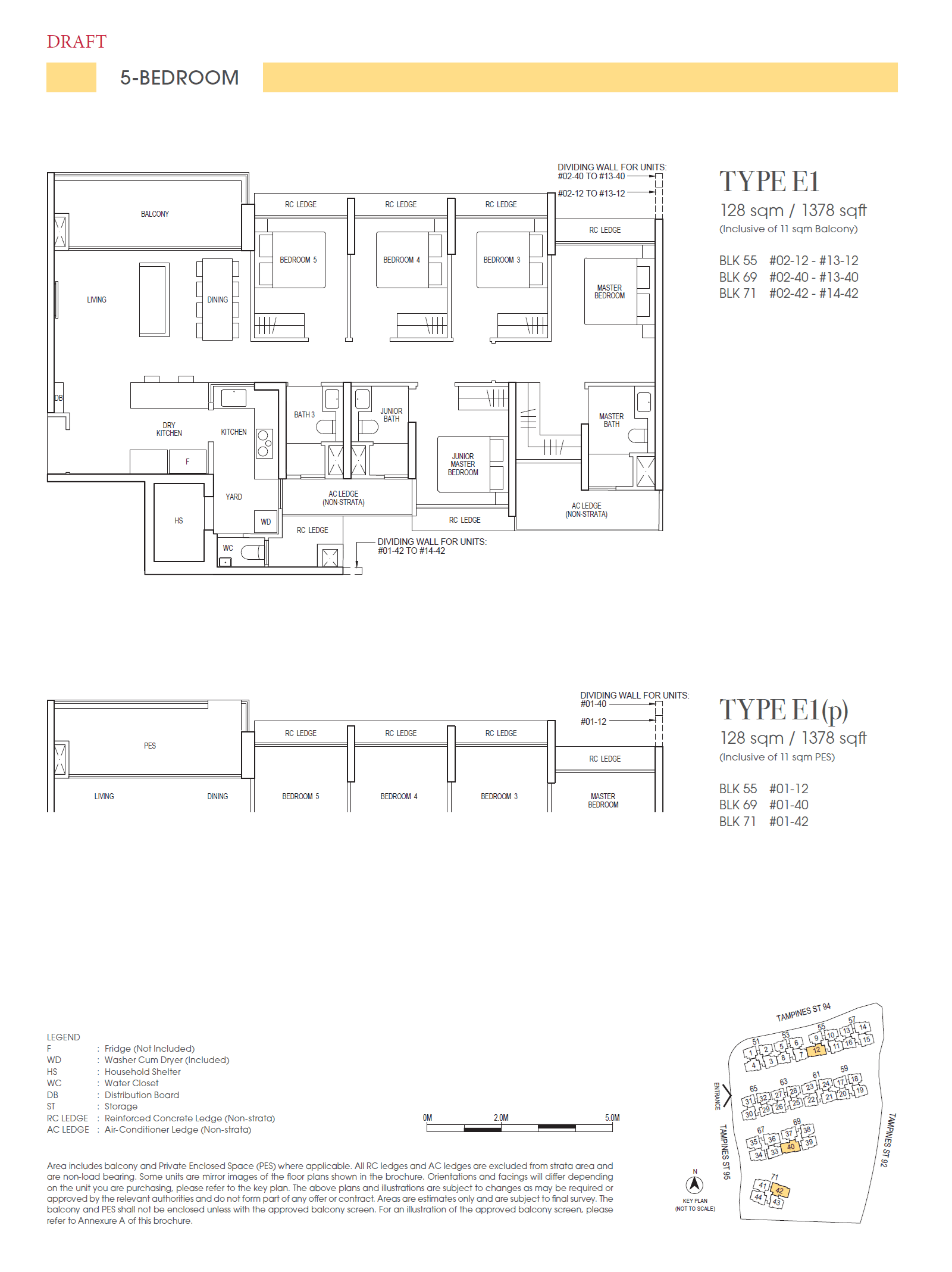 Rivelle Tampines 5 BEDROOM E1(p)