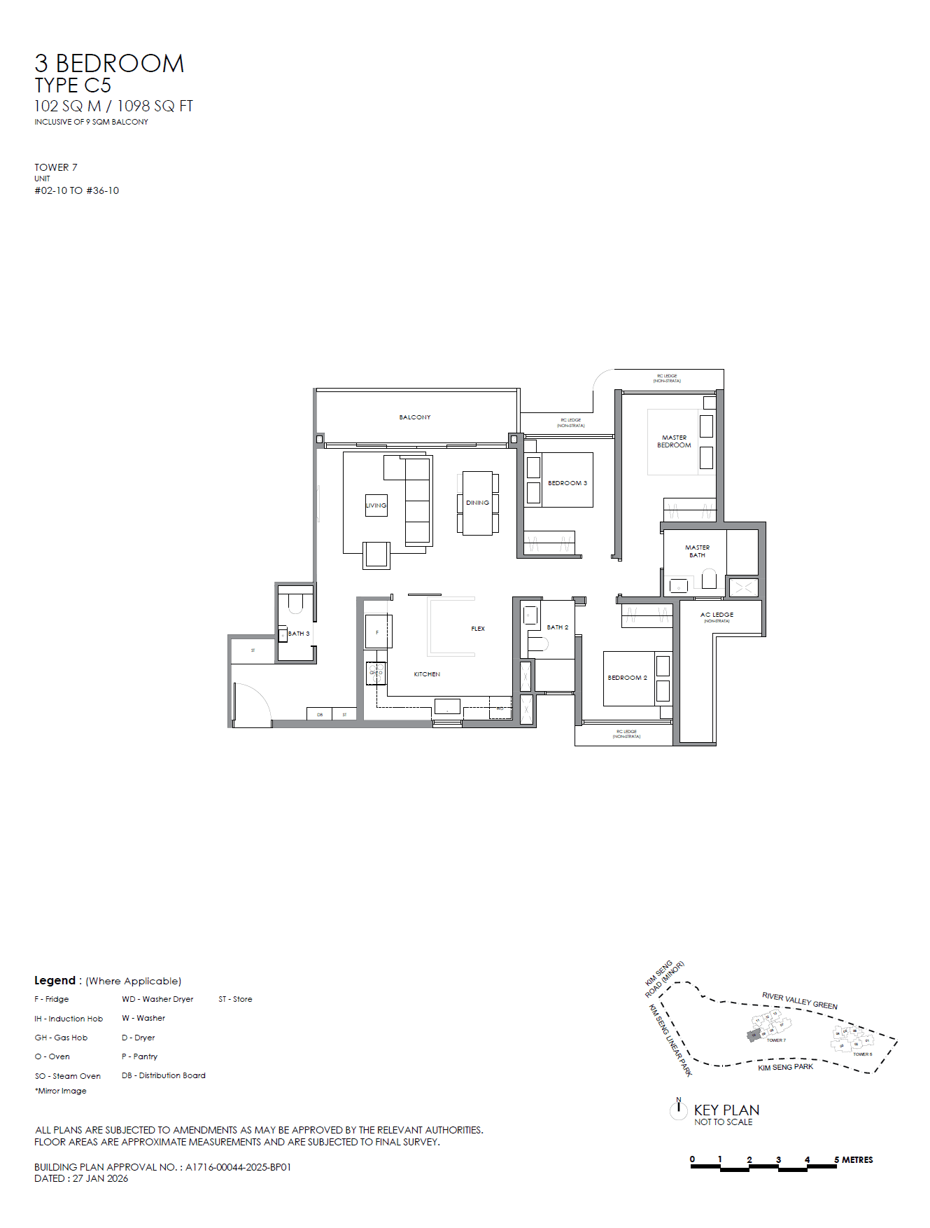 River Modern 3 Bedroom Plus C5