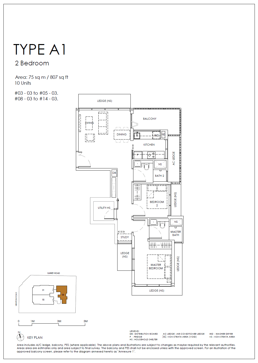 Sanctuary@Newton 2 Bedroom A1