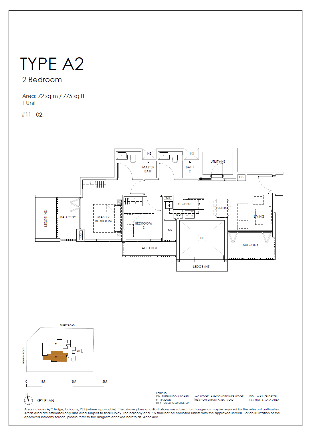 Sanctuary@Newton 2 Bedroom A2