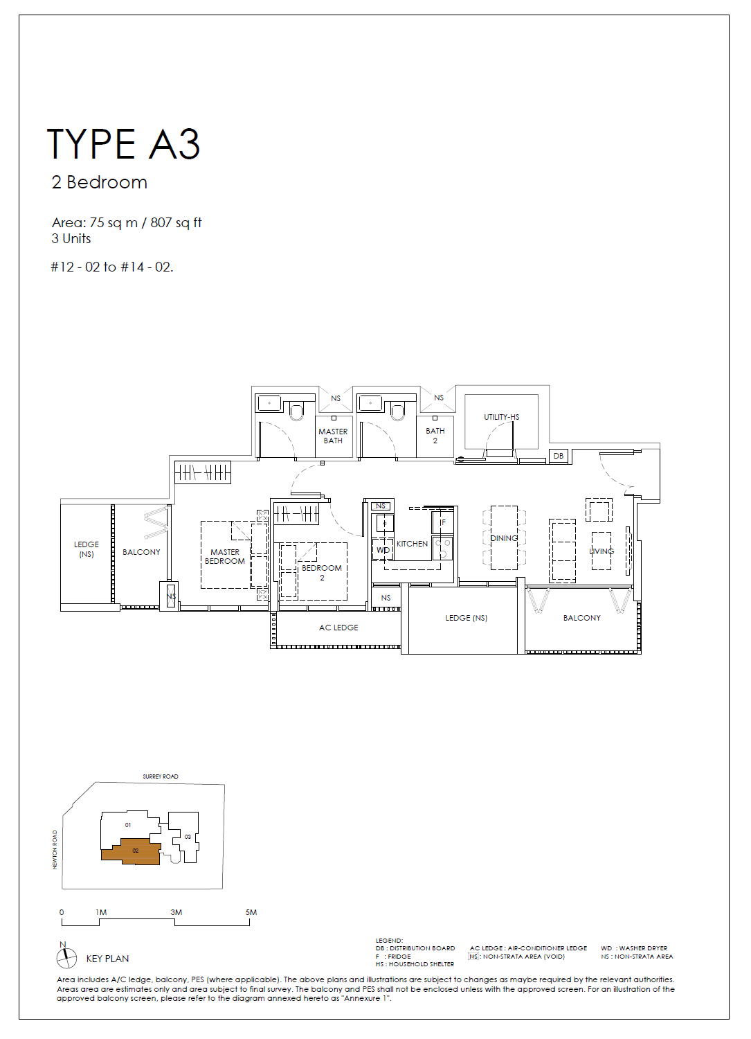 Sanctuary@Newton 2 Bedroom A3