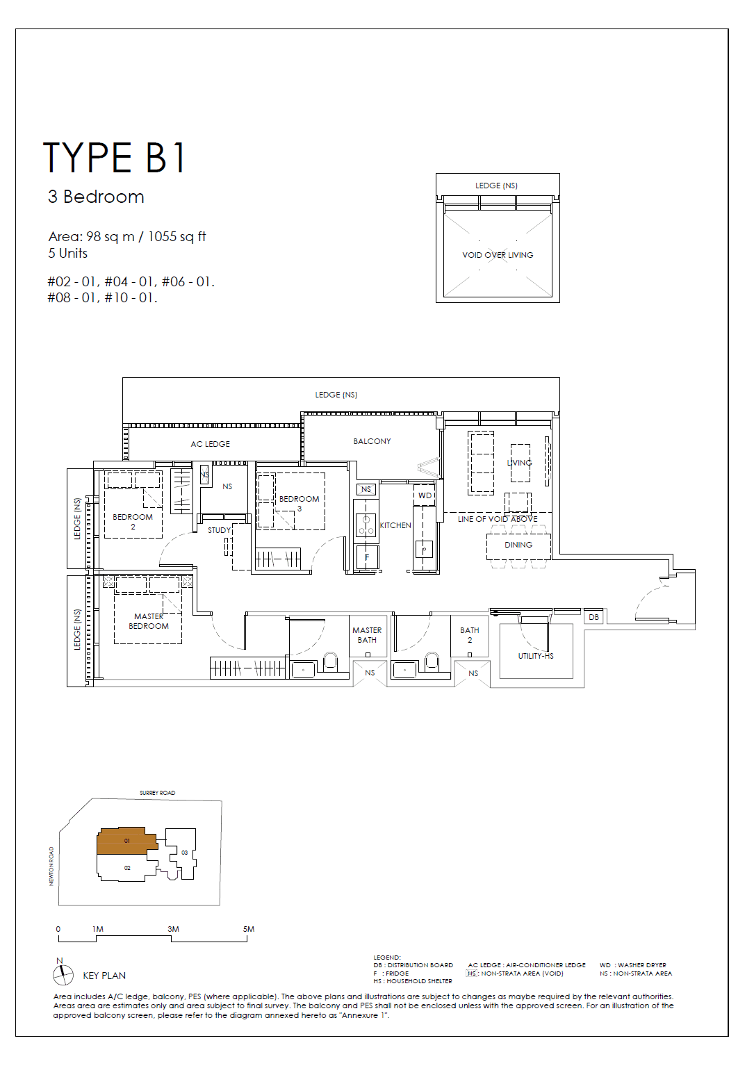 Sanctuary@Newton 3 Bedroom B1