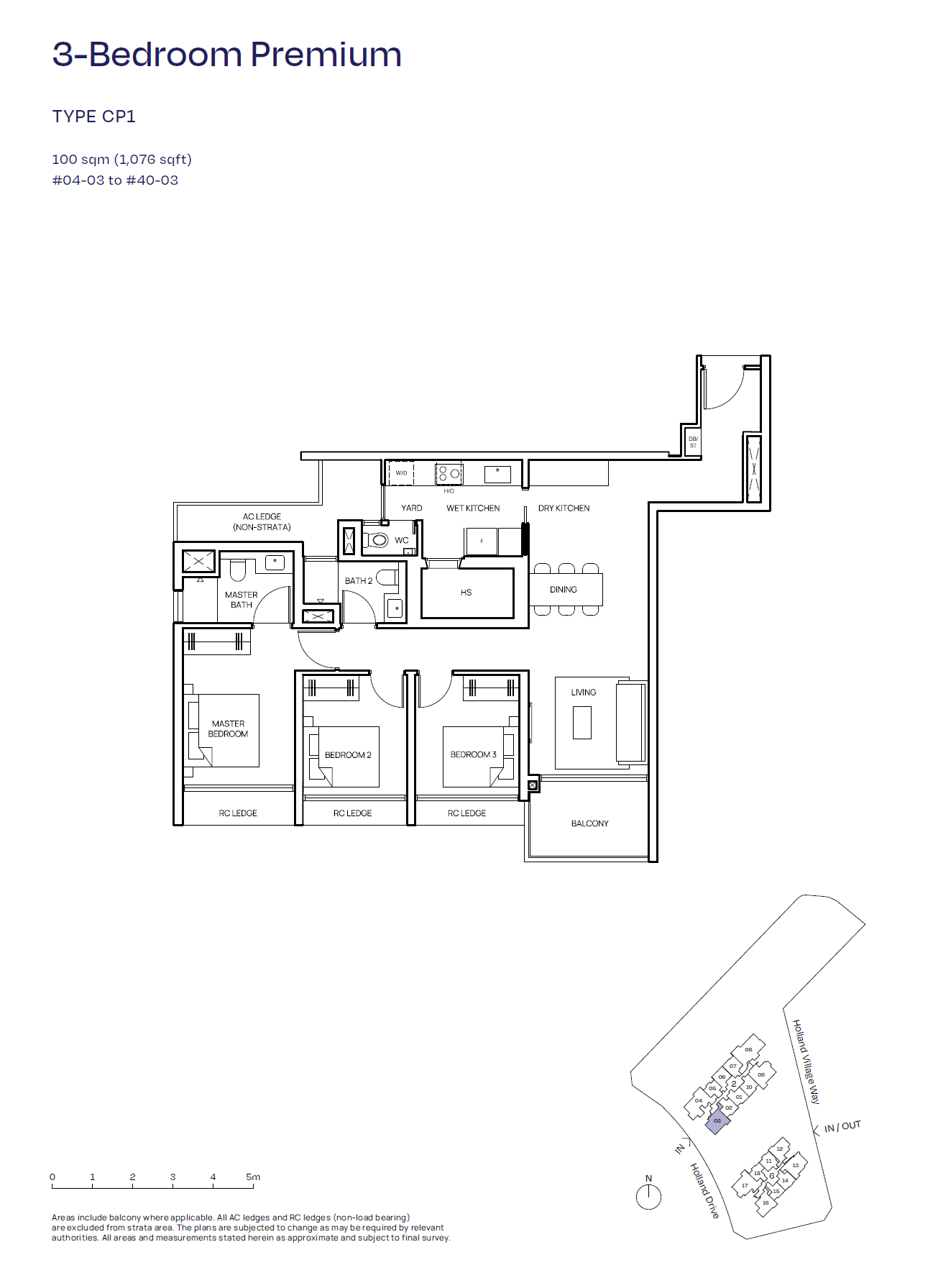 Skye At Holland 3 Bedroom Premium CP1