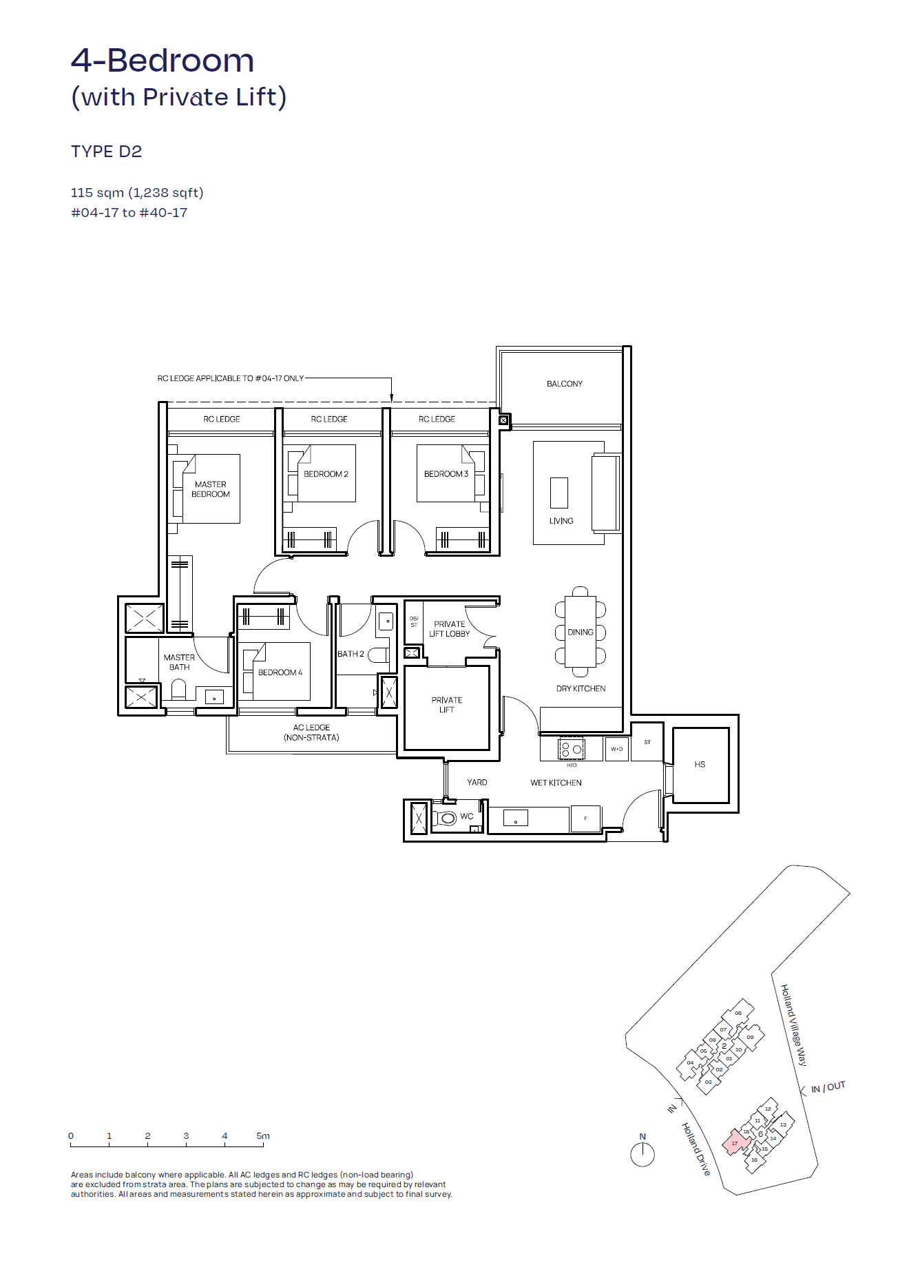 Skye At Holland 4 Bedroom (with Private Lift) D2