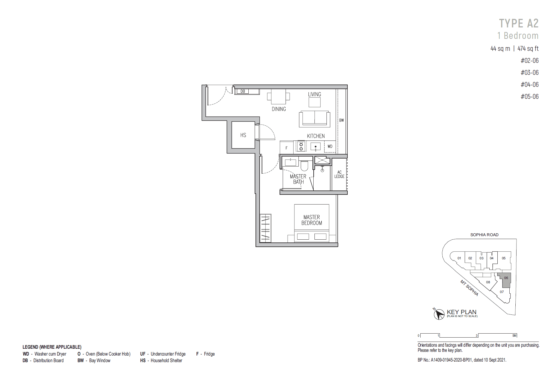 Sophia Regency 1 Bedroom A2