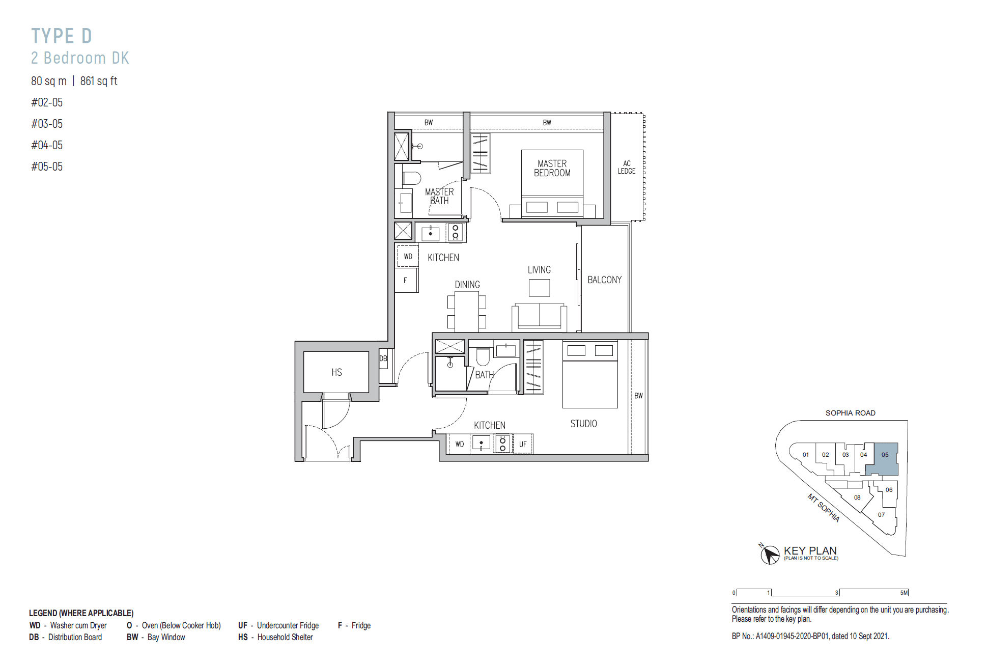 Sophia Regency 2 Bedroom Dual-Key D