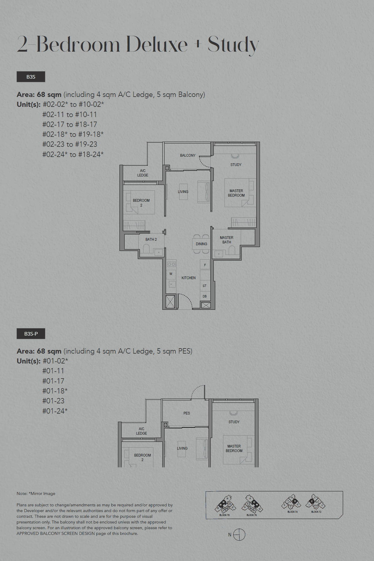 SORA 水岸华庭 2 Bedroom Deluxe + Study B3S-P