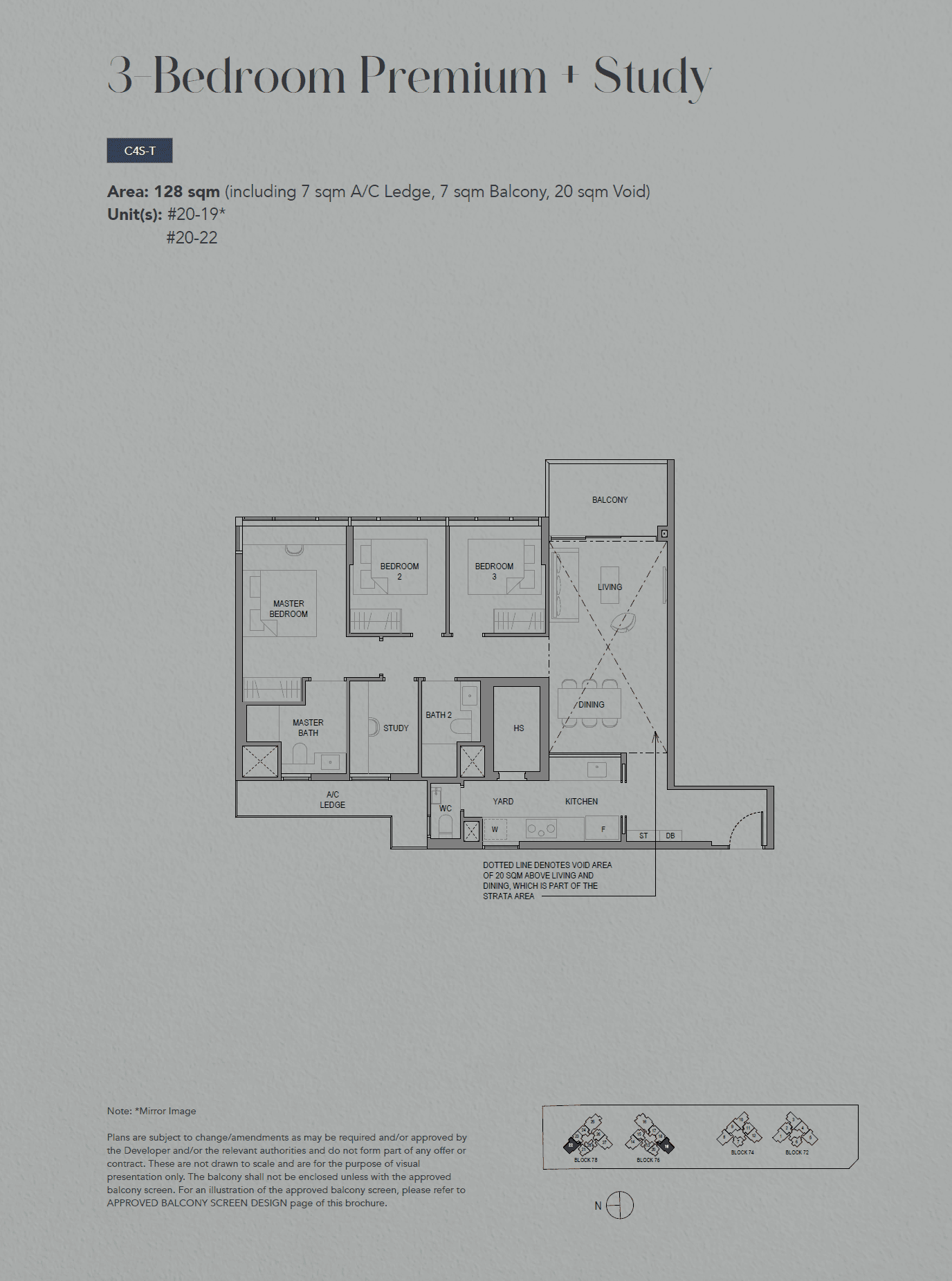 SORA 水岸华庭 3 Bedroom Premium + Study C4S-T