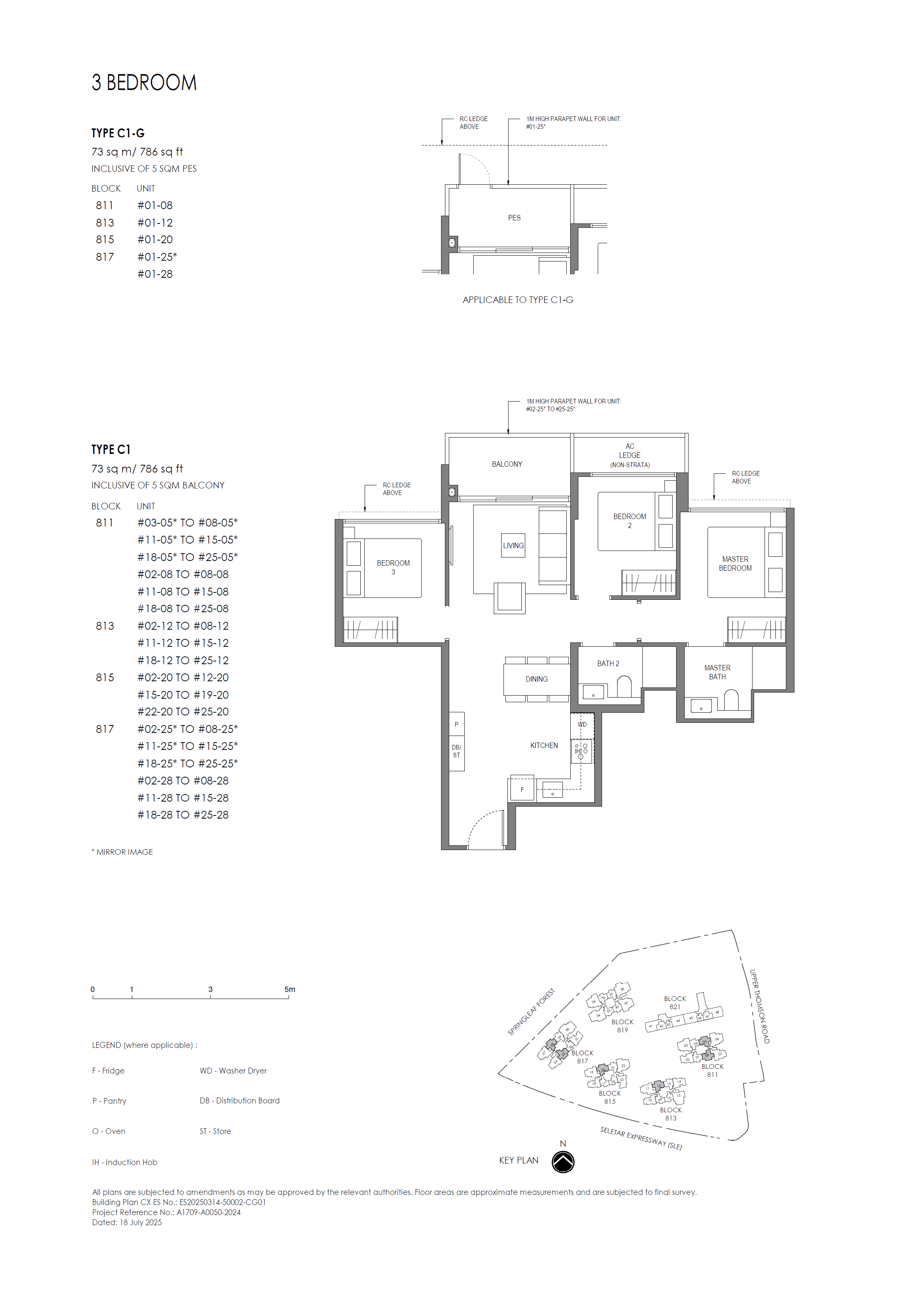 Springleaf Residence 3 Bedroom (Basic) C1-G