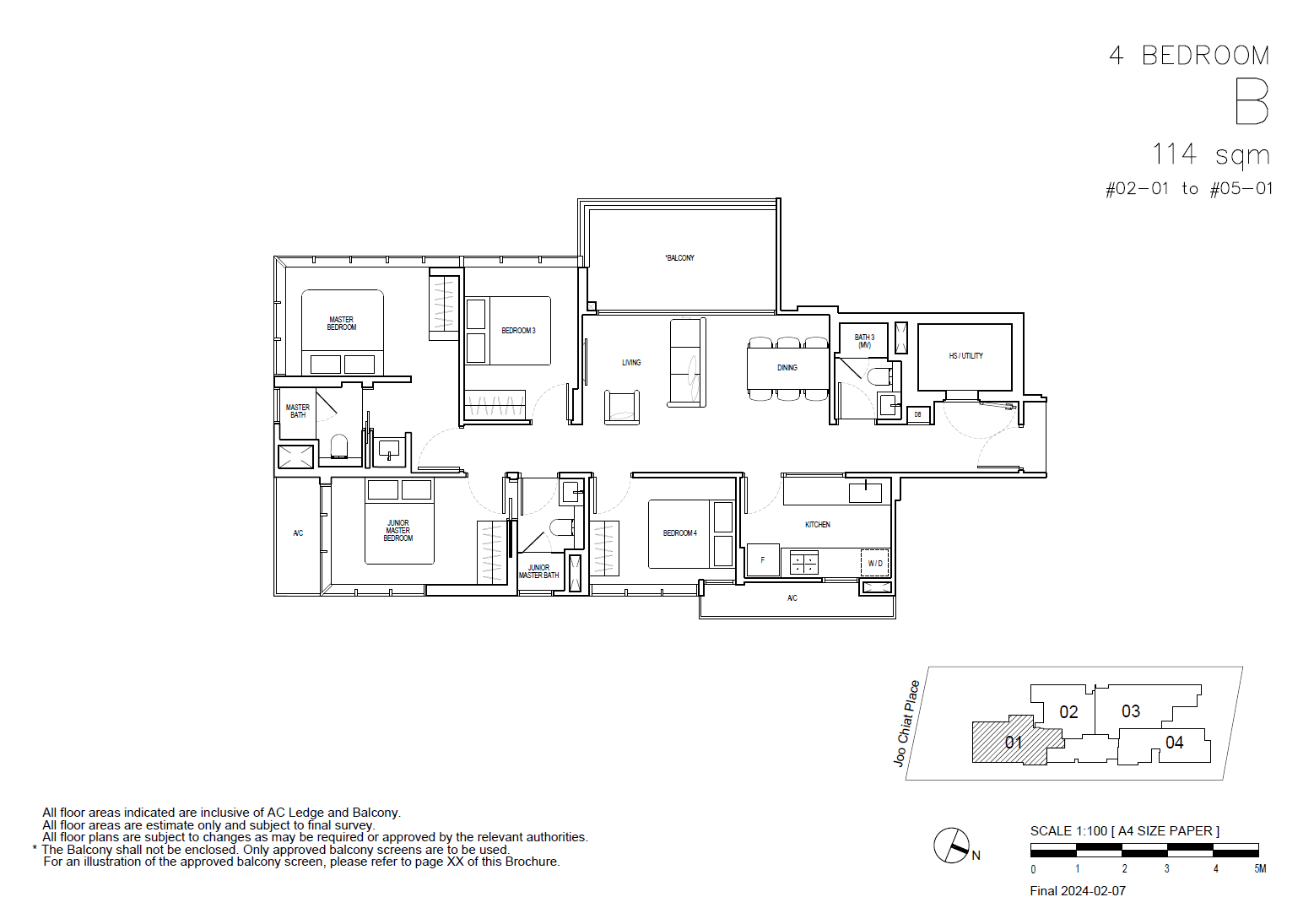 Straits at Joo Chiat 4 Bedroom B