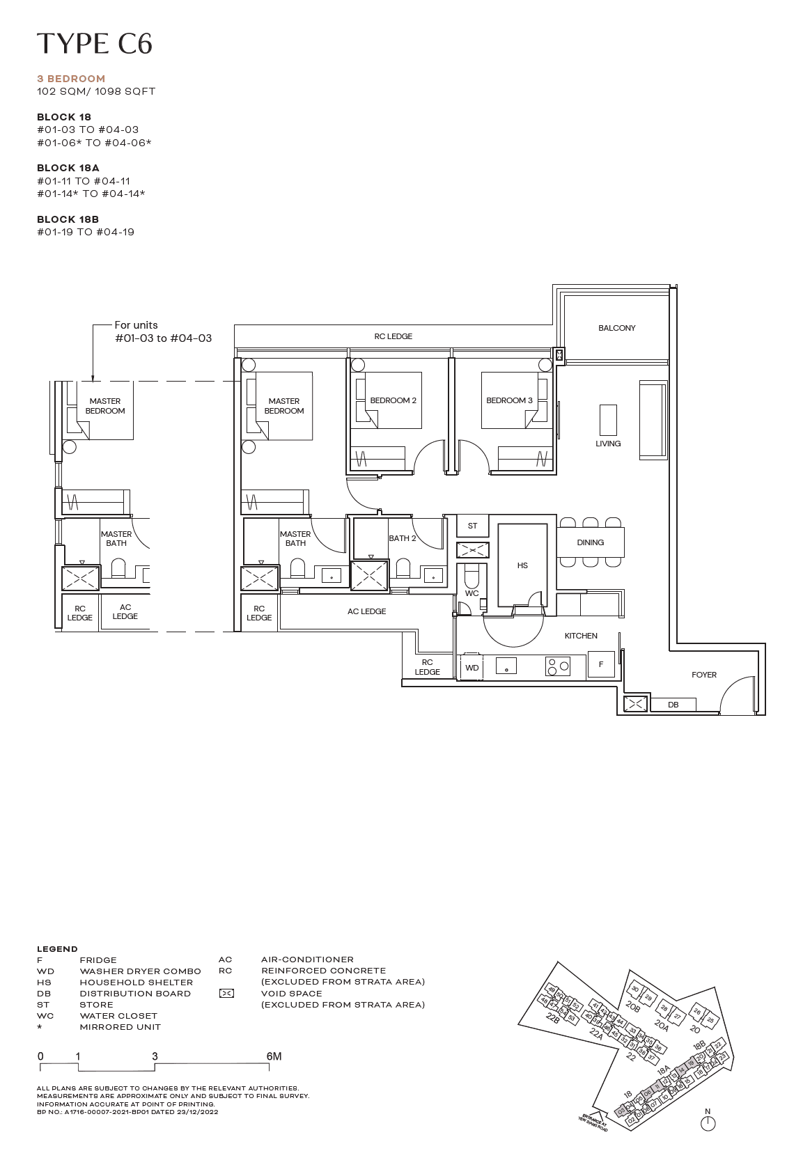 Terra Hill 顶丽峰 3 Bedroom C6