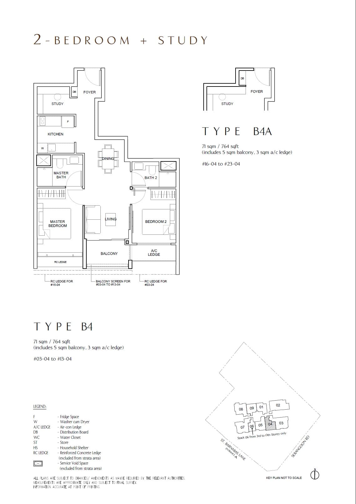 The Arcady at Boon Keng 2 Bedroom + Study B4