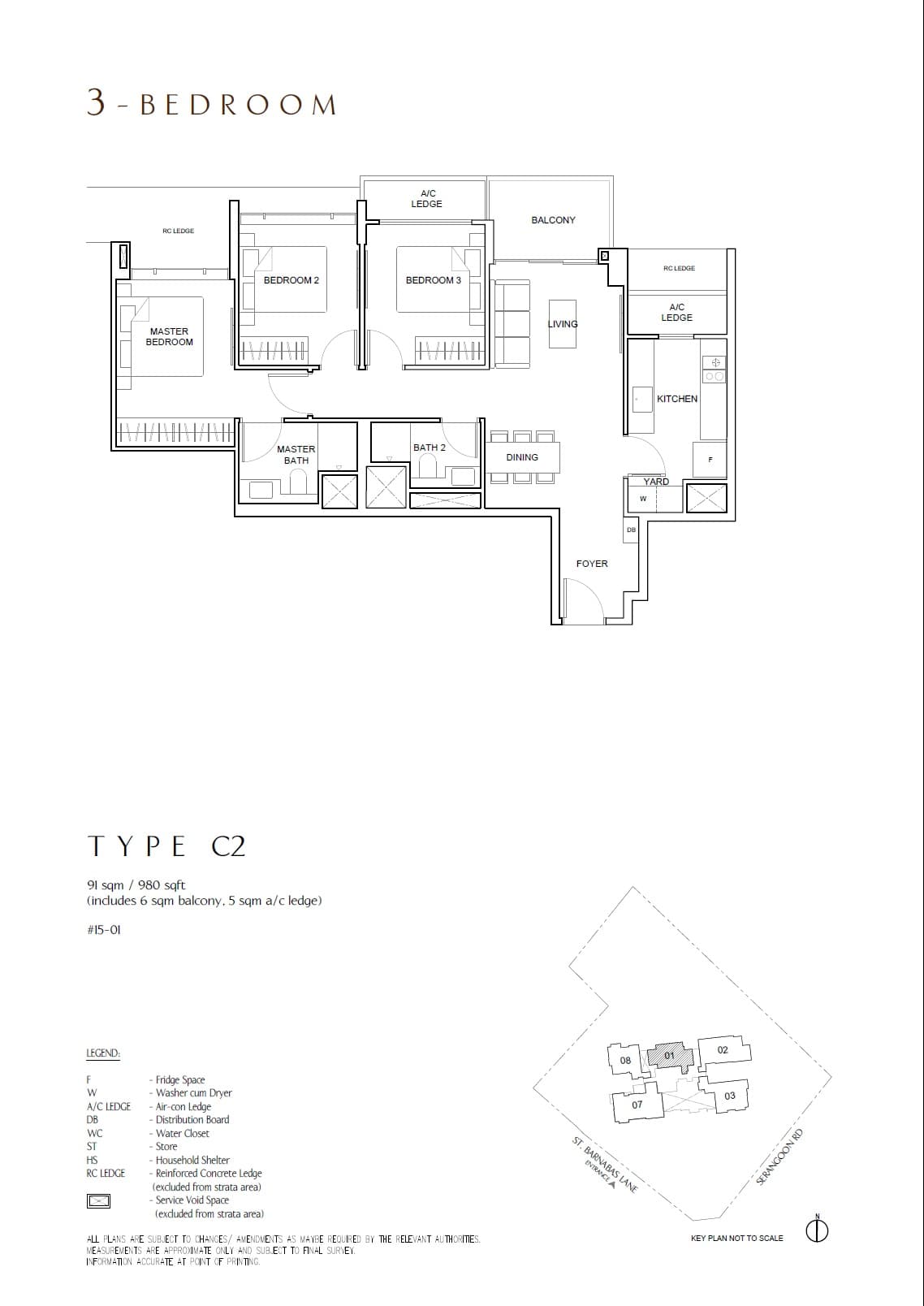 The Arcady at Boon Keng 3 Bedroom C2