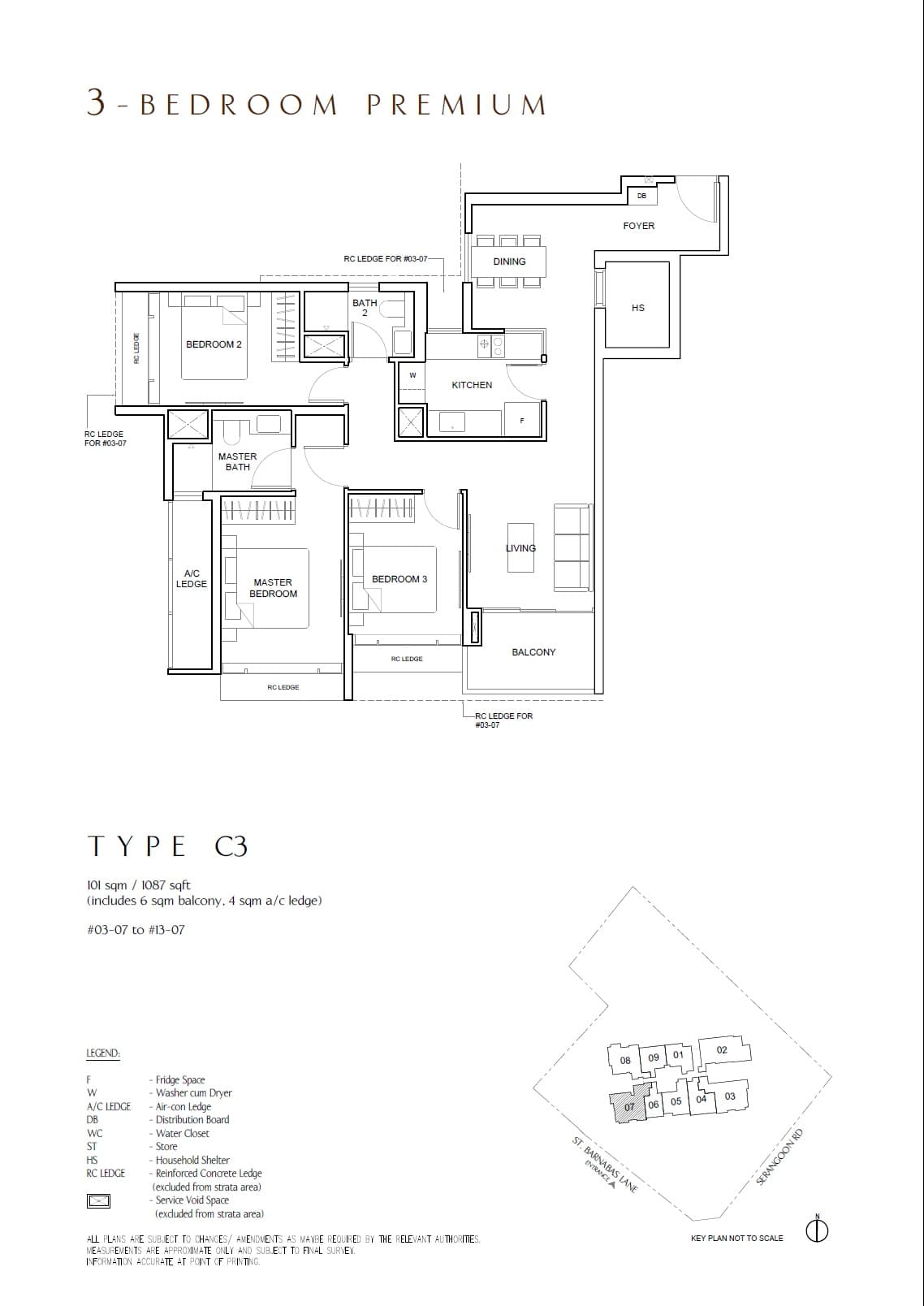The Arcady at Boon Keng 3 Bedroom Premium C3