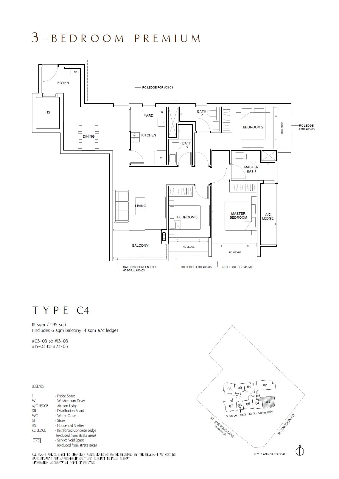 The Arcady at Boon Keng 3 Bedroom Premium C4