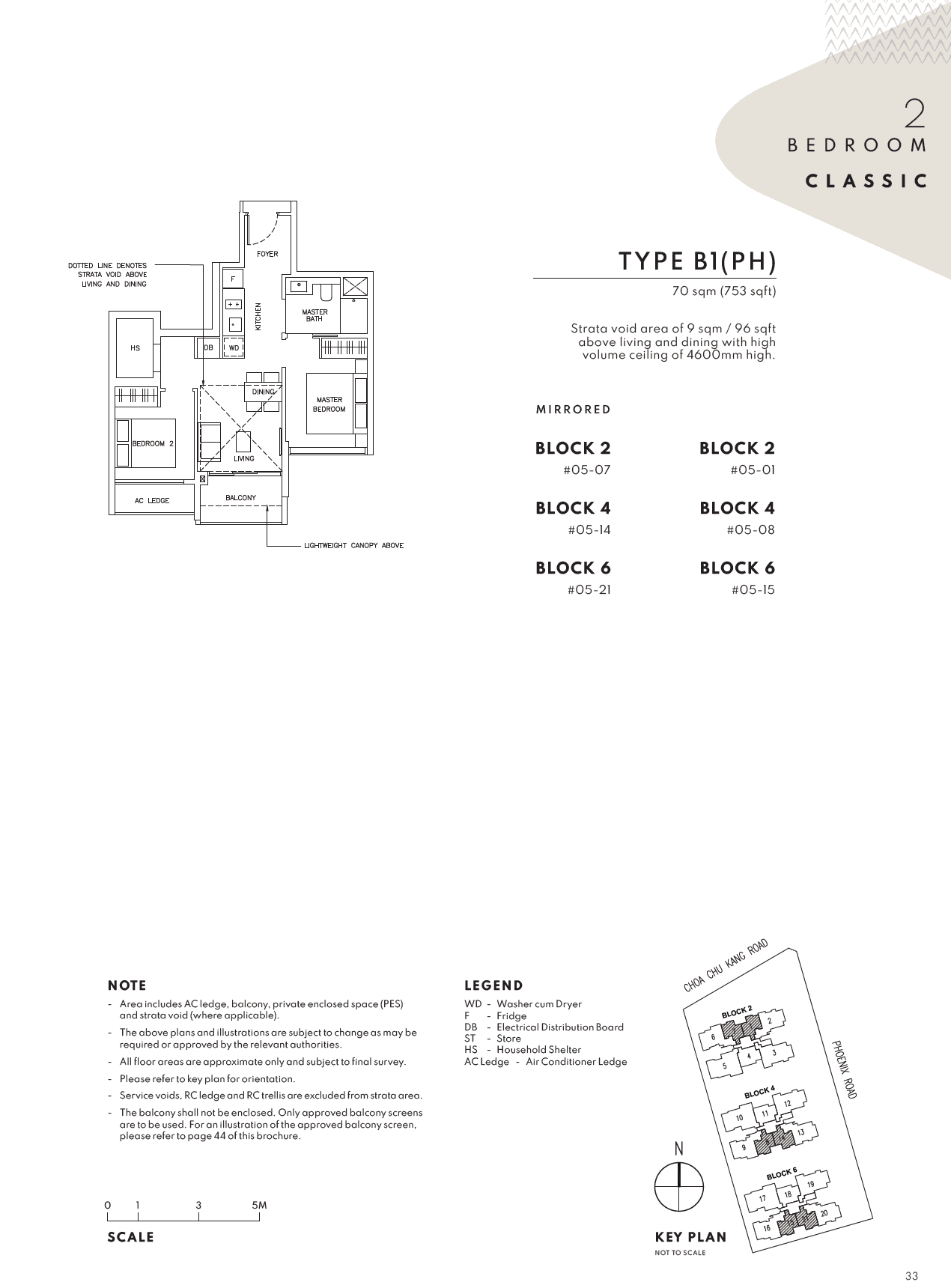 The Arden 雅诗轩 2 BEDROOM CLASSIC B1(PH)