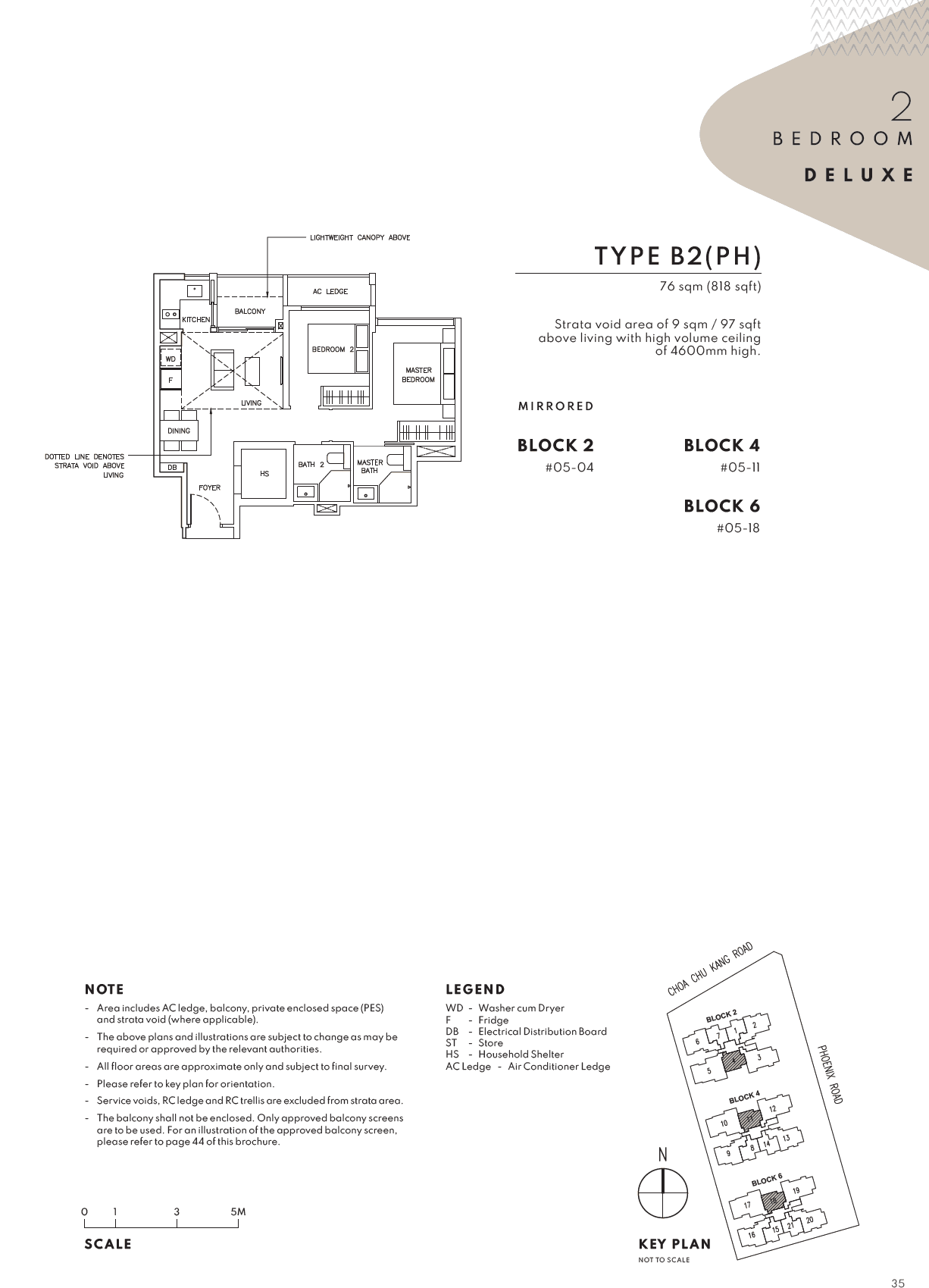 The Arden 雅诗轩 2 BEDROOM DELUXE B2(PH)