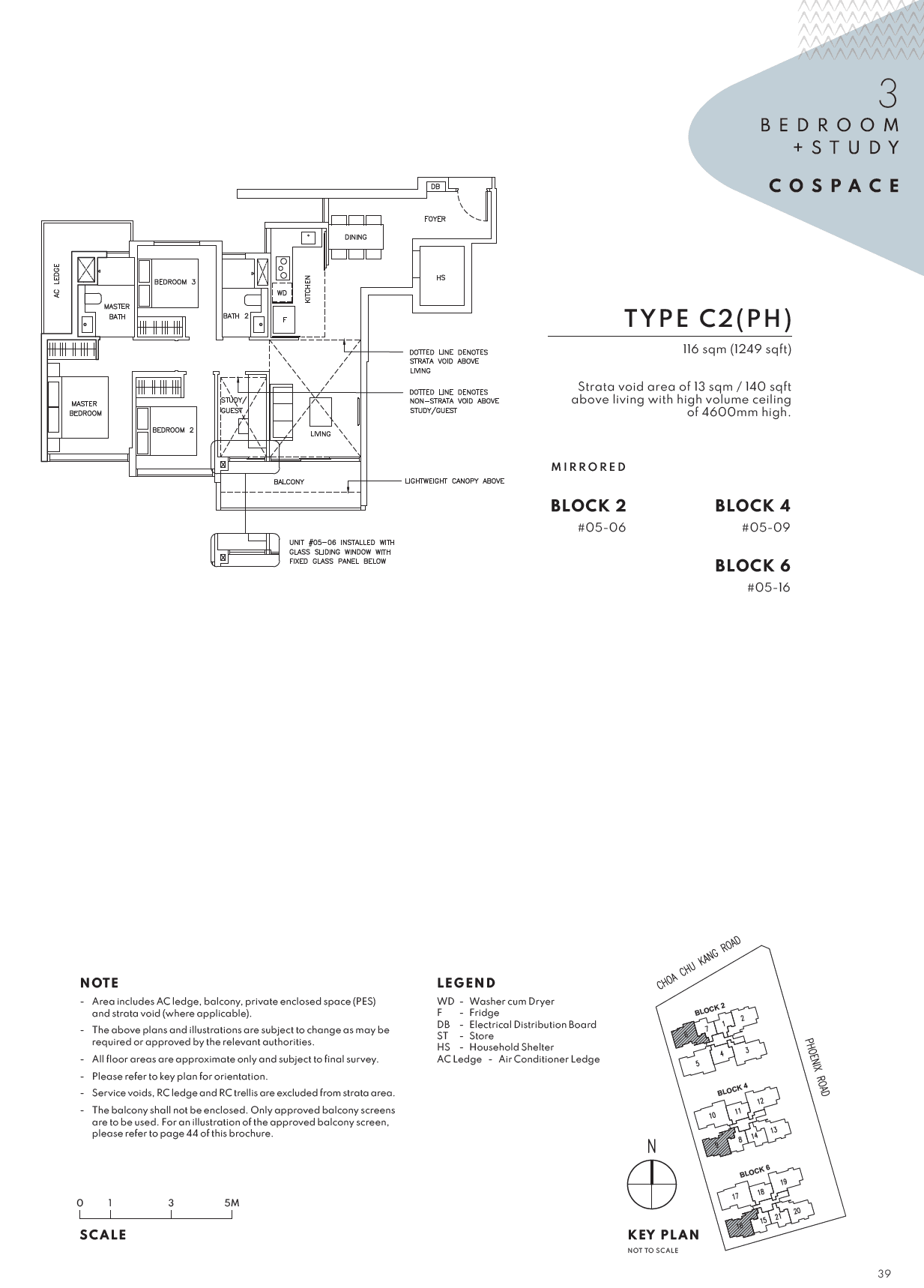 The Arden 雅诗轩 3 BEDROOM + STUDY COSPACE C2(PH)