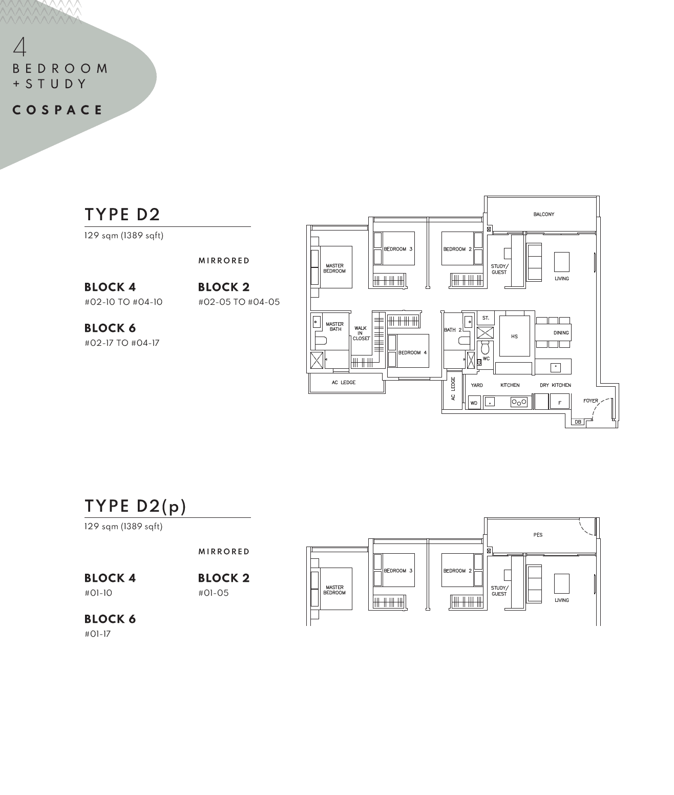 The Arden 雅诗轩 4 BEDROOM + STUDY COSPACE D2(p)