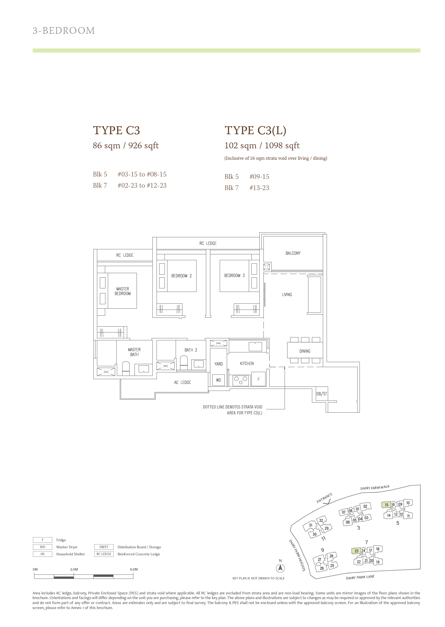 The Botany at Dairy Farm 3 Bedroom C3(L)