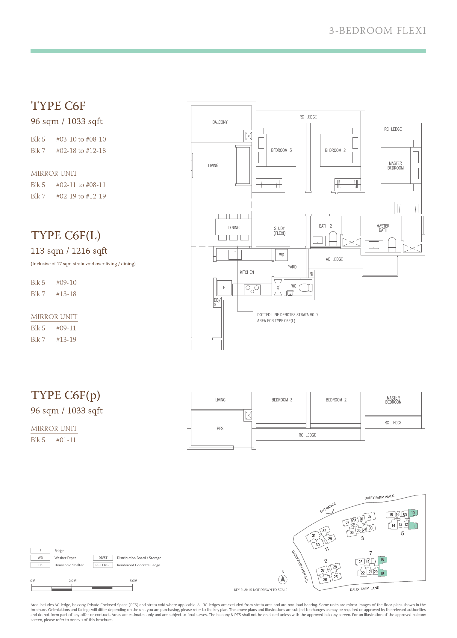 The Botany at Dairy Farm 3 Bedroom Flexi C6F(L)