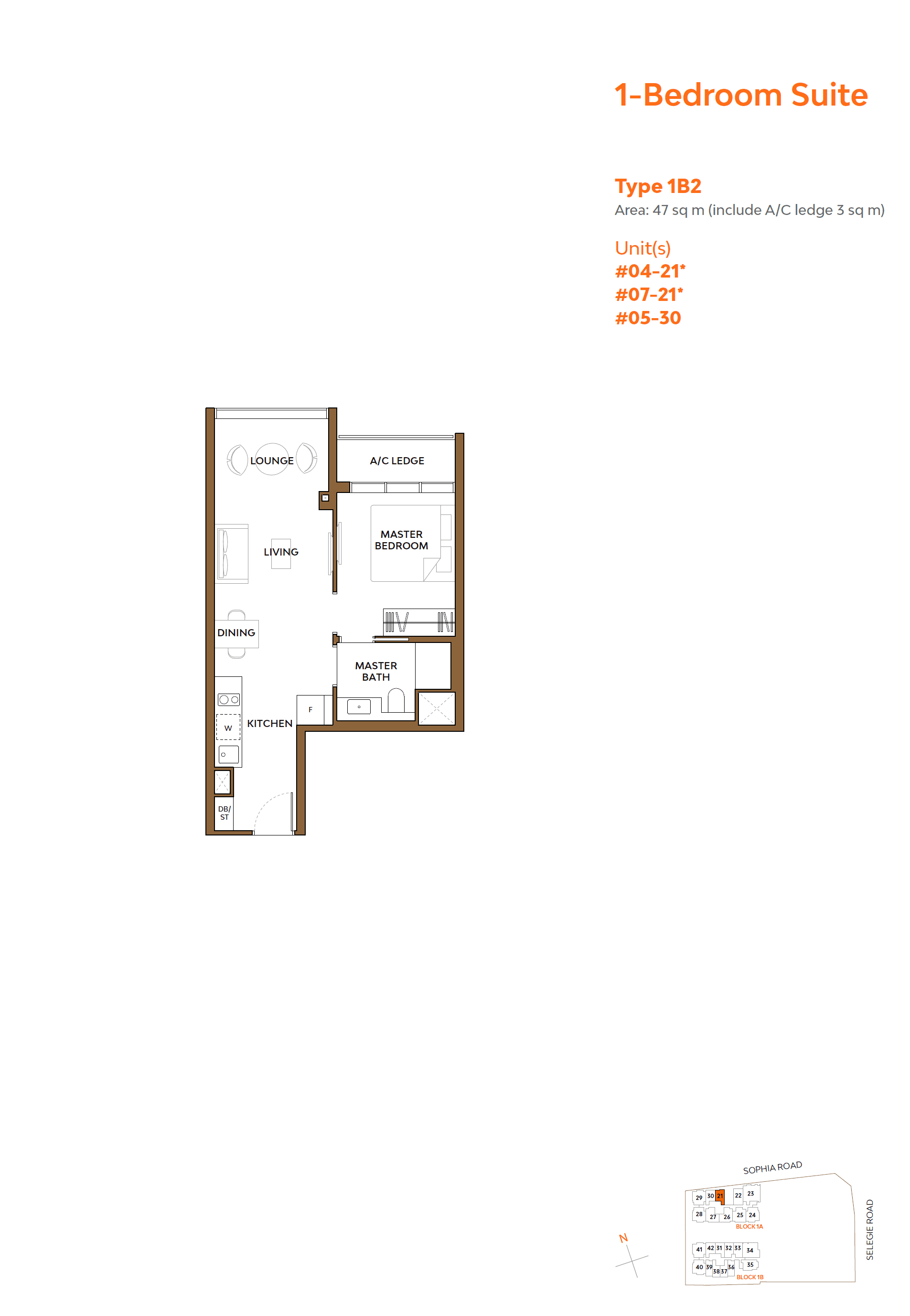 The Collective At One Sophia 1 Bed Suite 1B2