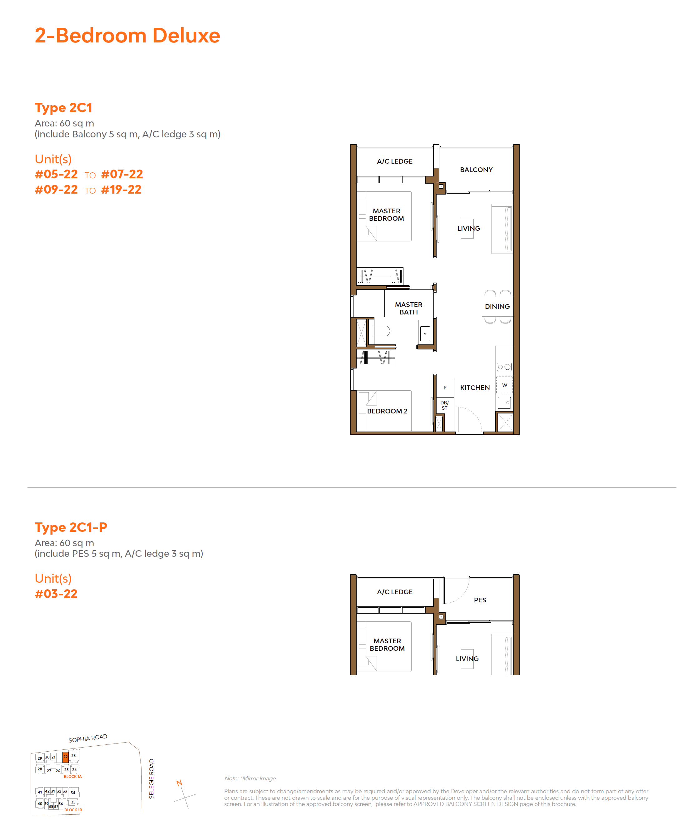 The Collective At One Sophia 2 Bed Deluxe 2C1-P