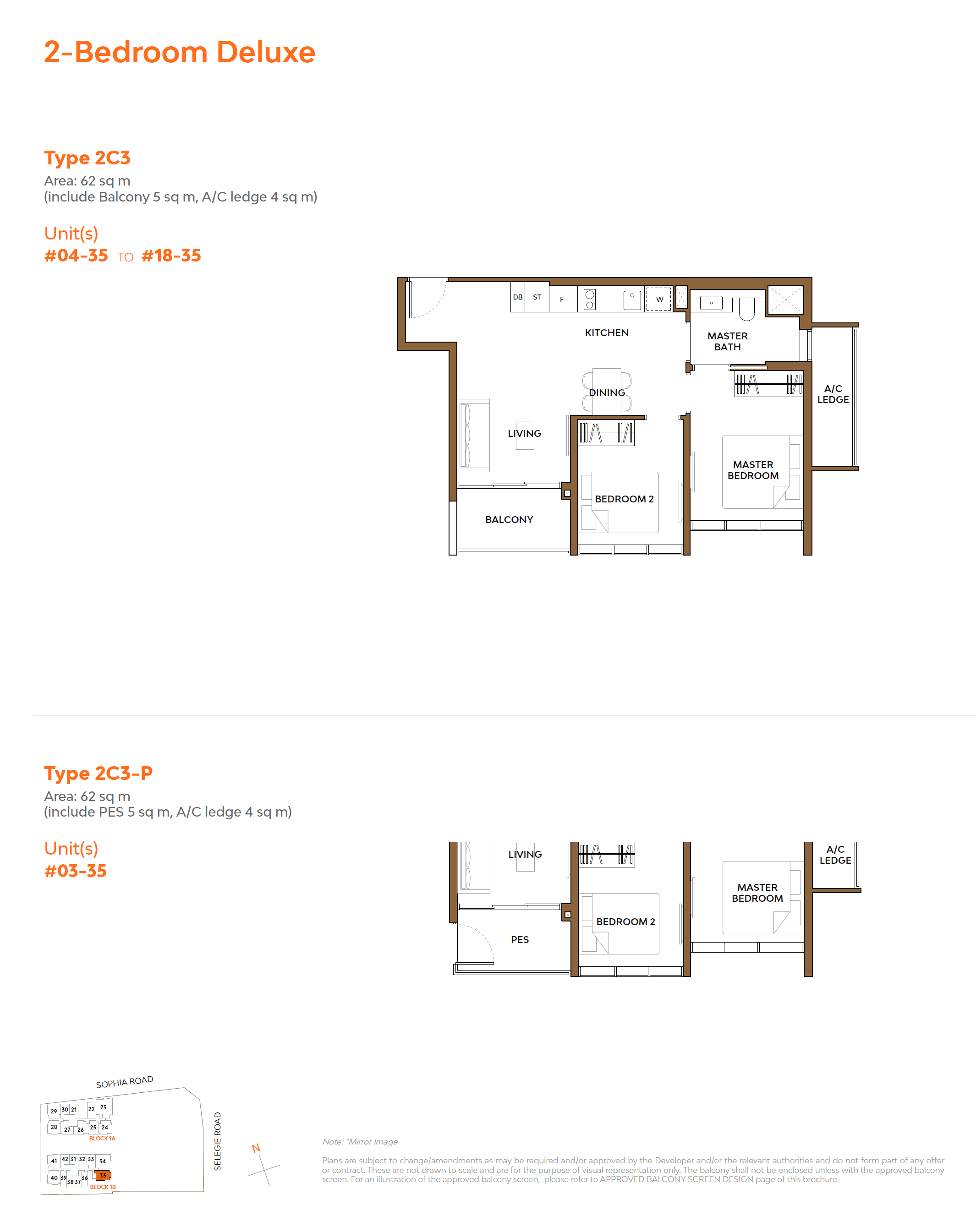 The Collective At One Sophia 2 Bed Deluxe 2C3-P