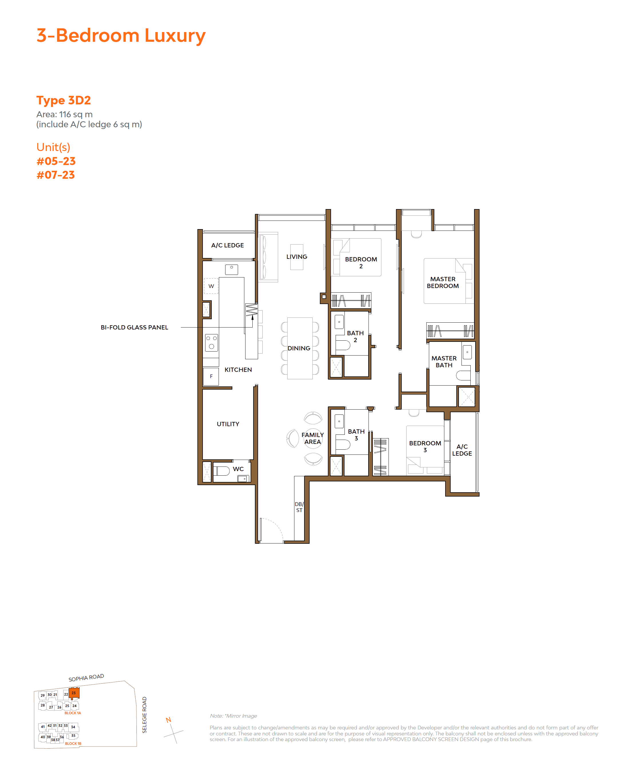 The Collective At One Sophia 3 Bed Luxury 3D2