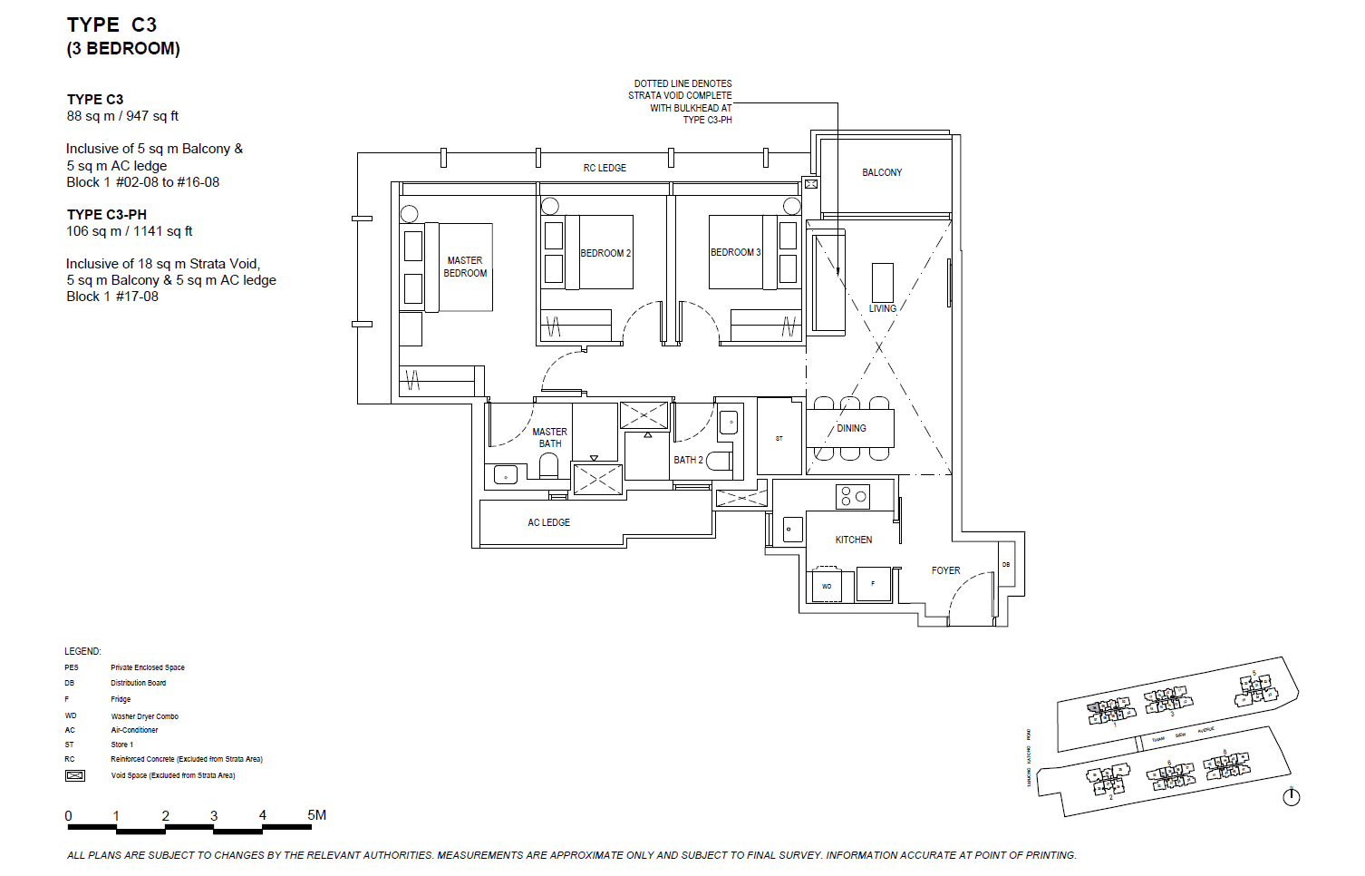 The Continuum 双悦园 3 BEDROOM C3-PH