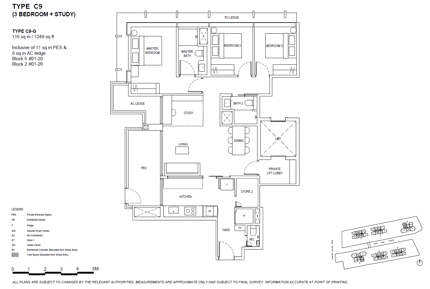 The Continuum 双悦园 3 BEDROOM+STUDY C9-G