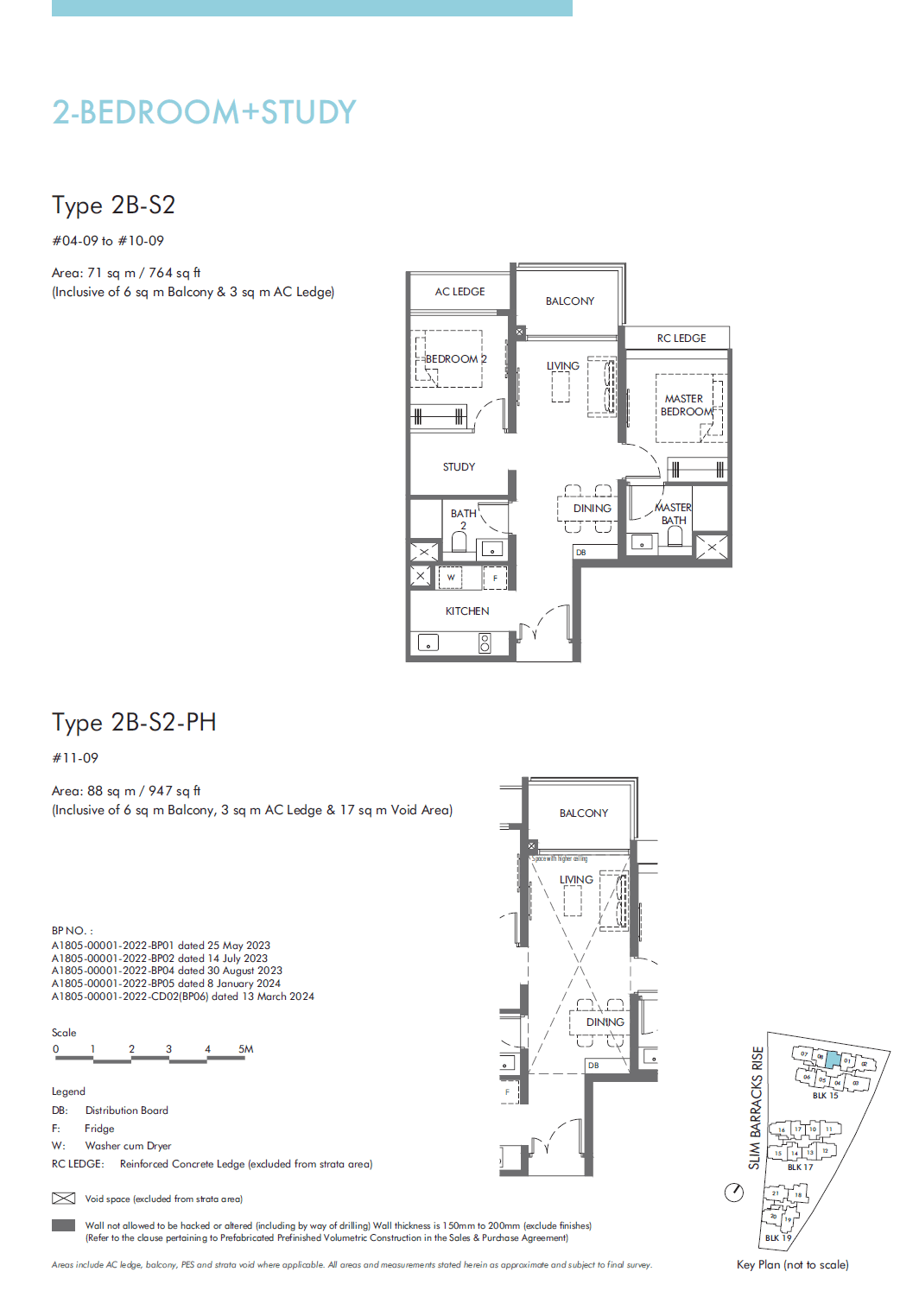 The Hill @ One North 2 Bedroom + Study 2B-S2-PH