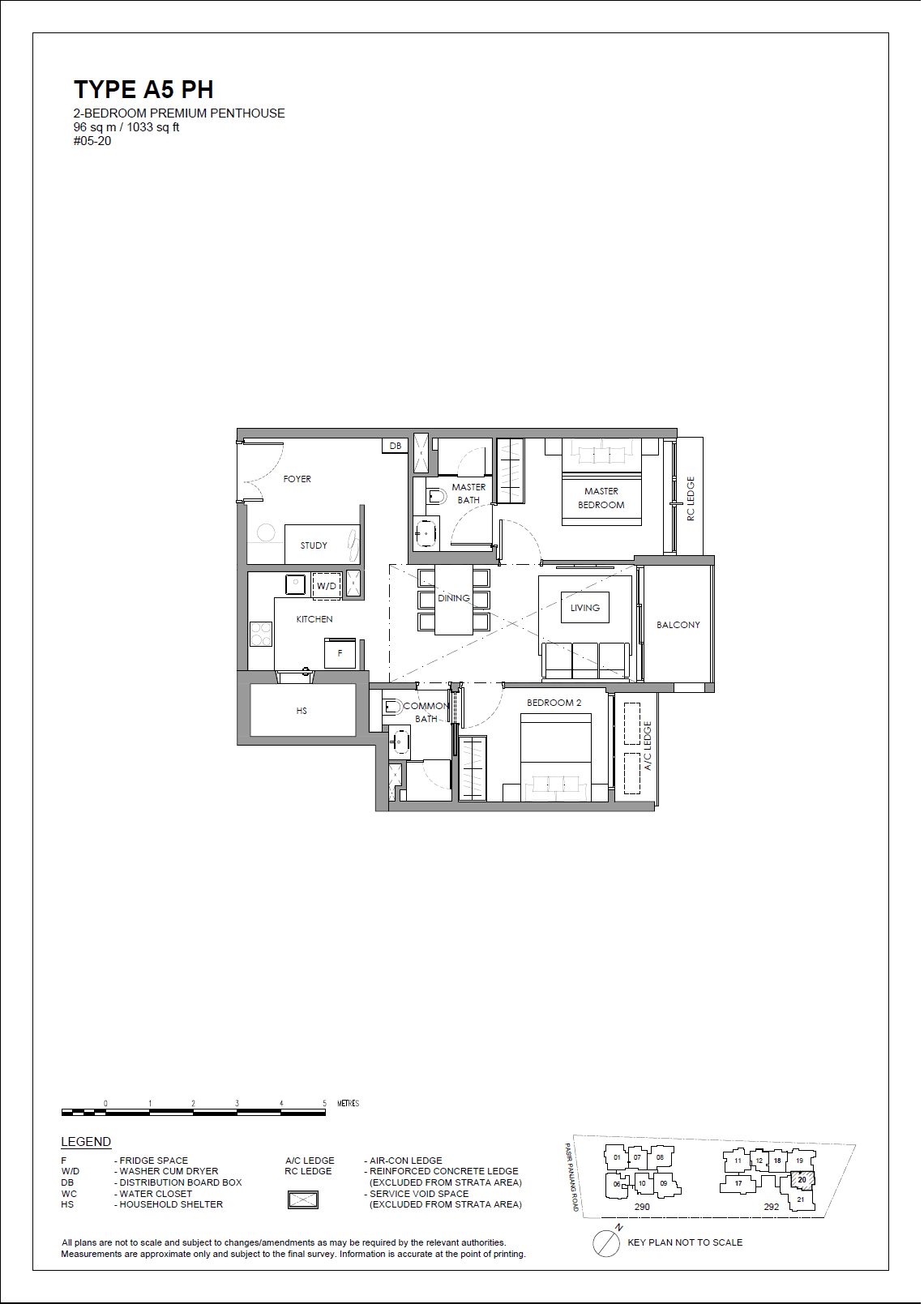The Hillshore 2 Bedroom Premium Penthouse A5 PH