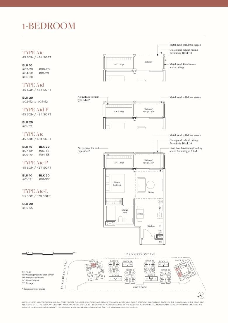 The Reef at King's Dock 1BR A1c