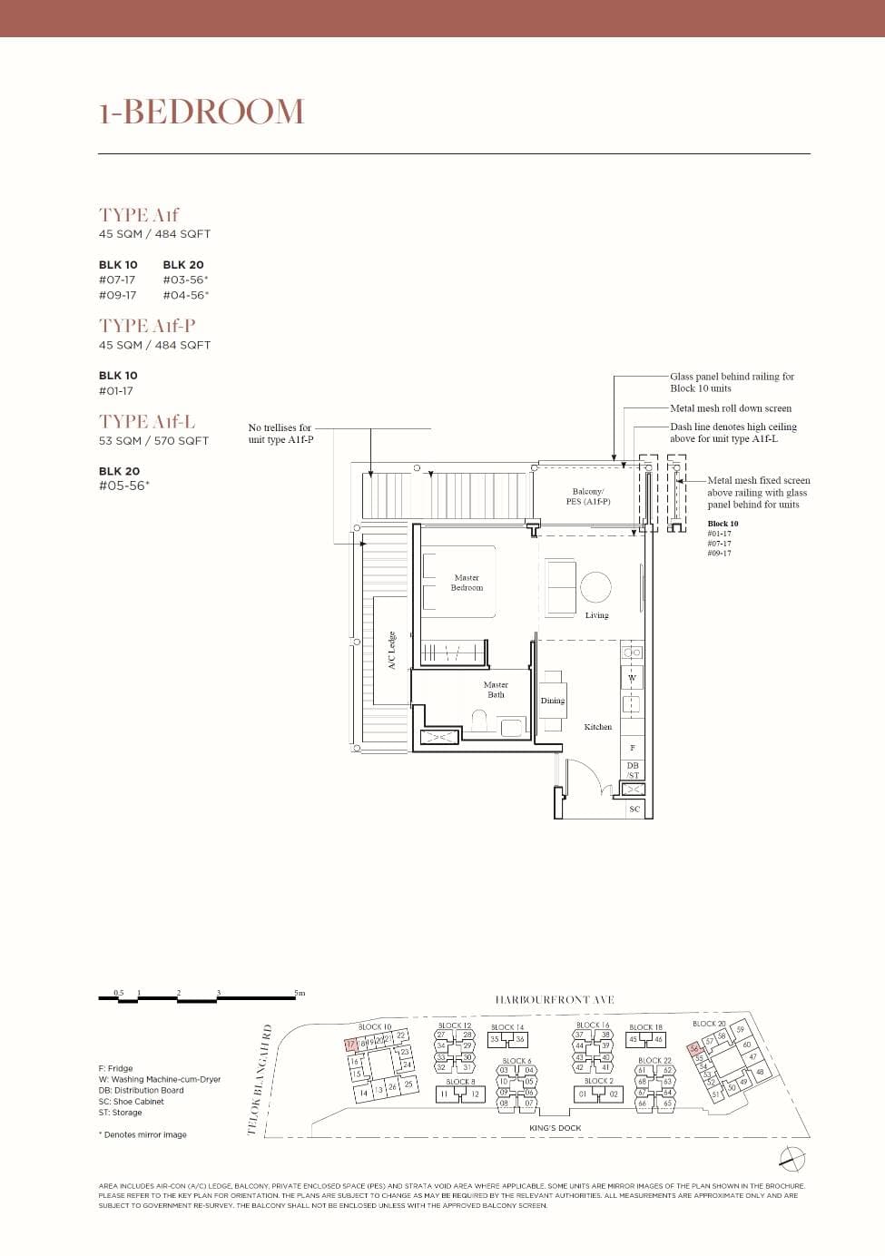 The Reef at King's Dock 1BR A1f
