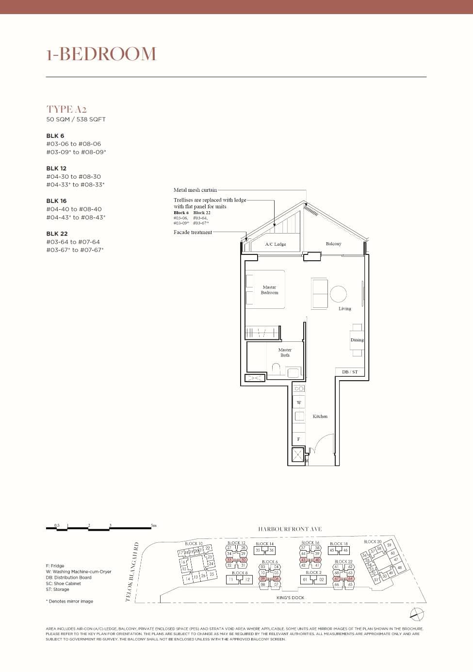 The Reef at King's Dock 1BR A2