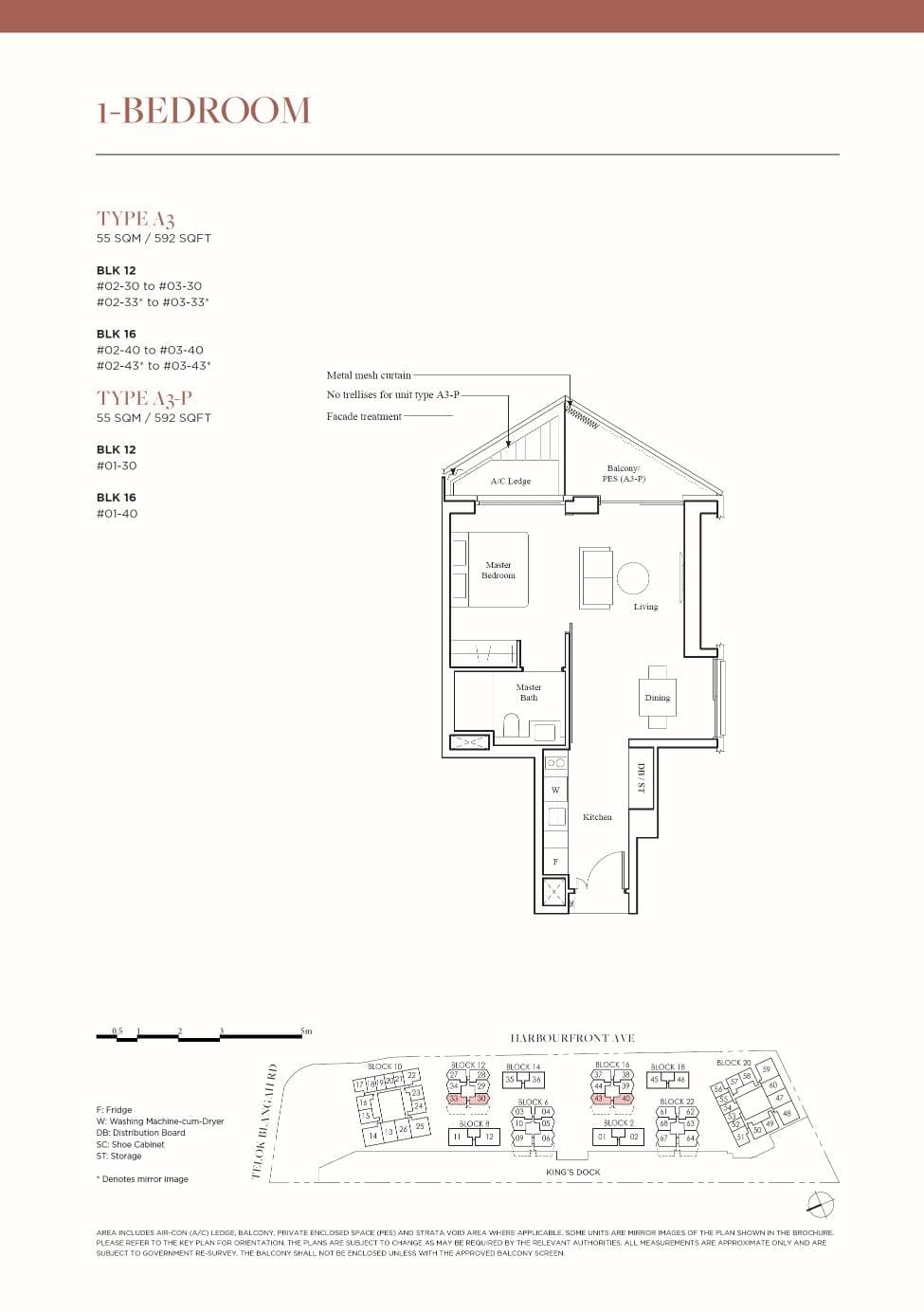 The Reef at King's Dock 1BR A3-P