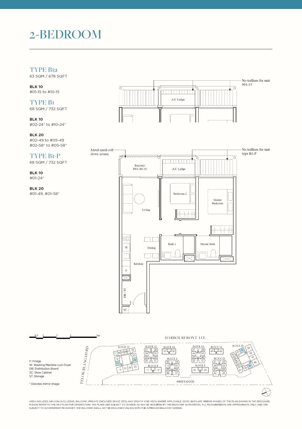 The Reef at King's Dock 2BR B1