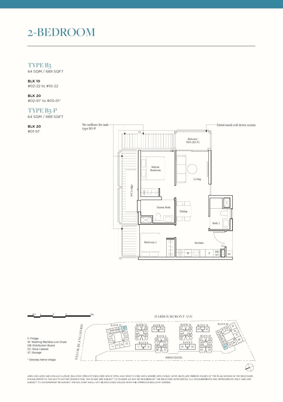 The Reef at King's Dock 2BR B3-P