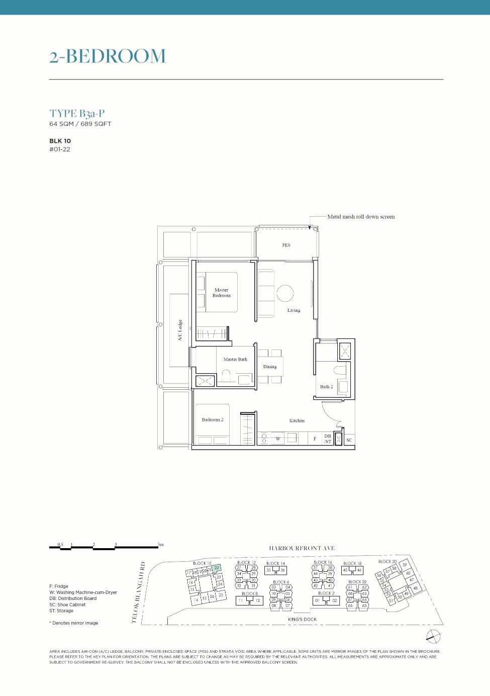 The Reef at King's Dock 2BR B3a-P