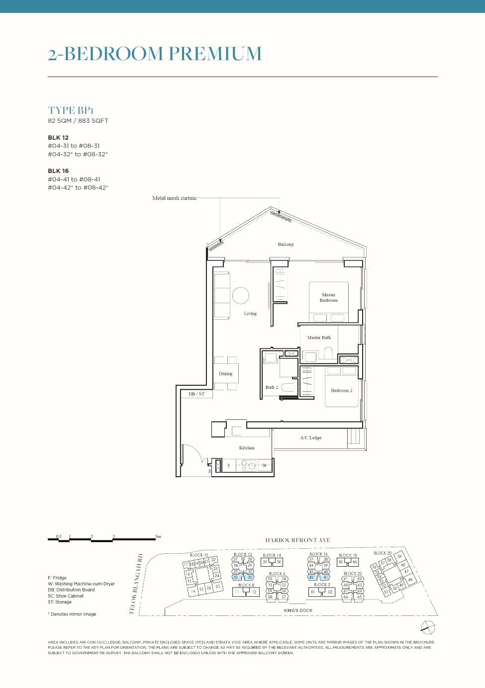 The Reef at King's Dock 2BR Premium BP1