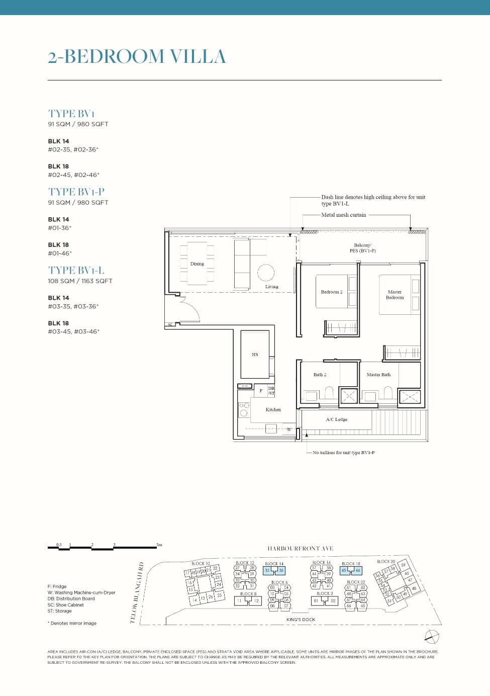 The Reef at King's Dock 2BR Villa BV1-L