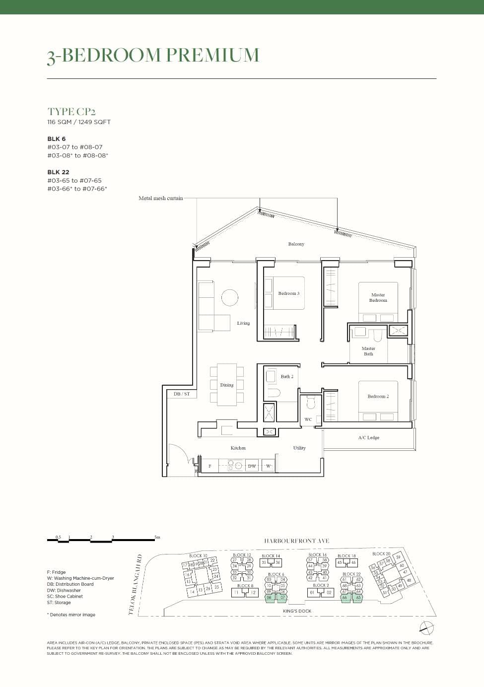 The Reef at King's Dock 3BR Premium CP2