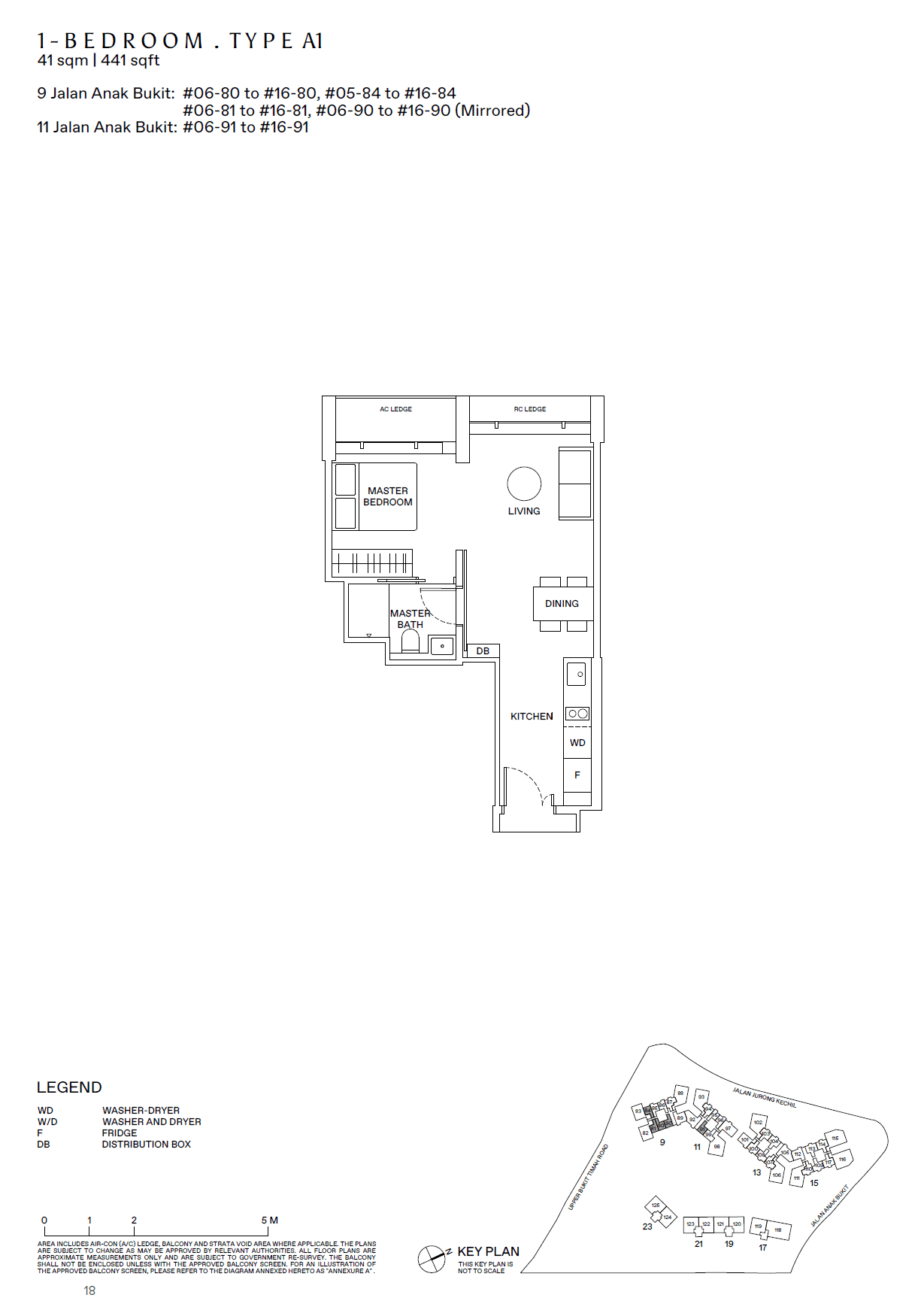 The Reserve Residences 1 Bedroom A1